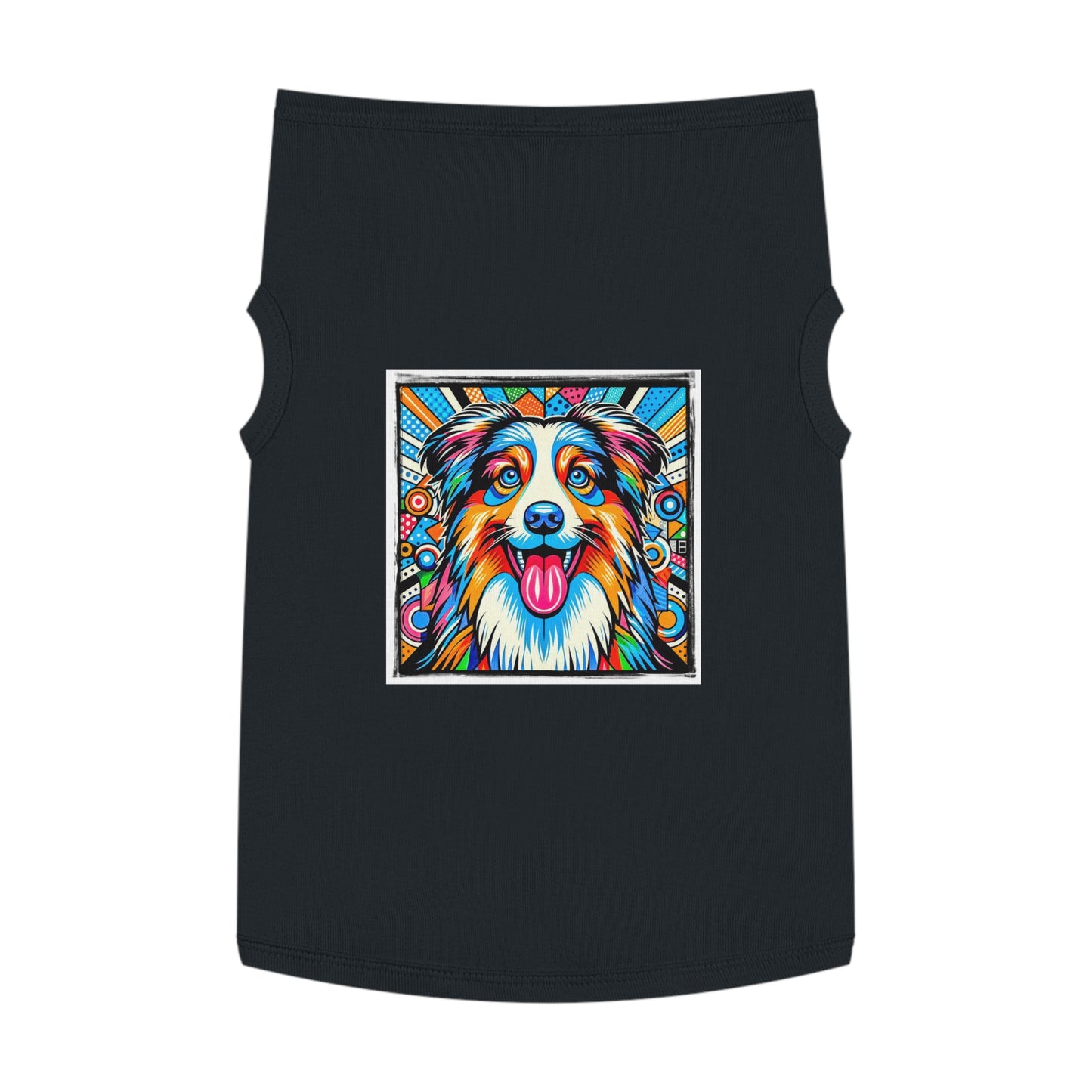 Pet Tank Top Australian Shepherd Pets Printify XL Black 