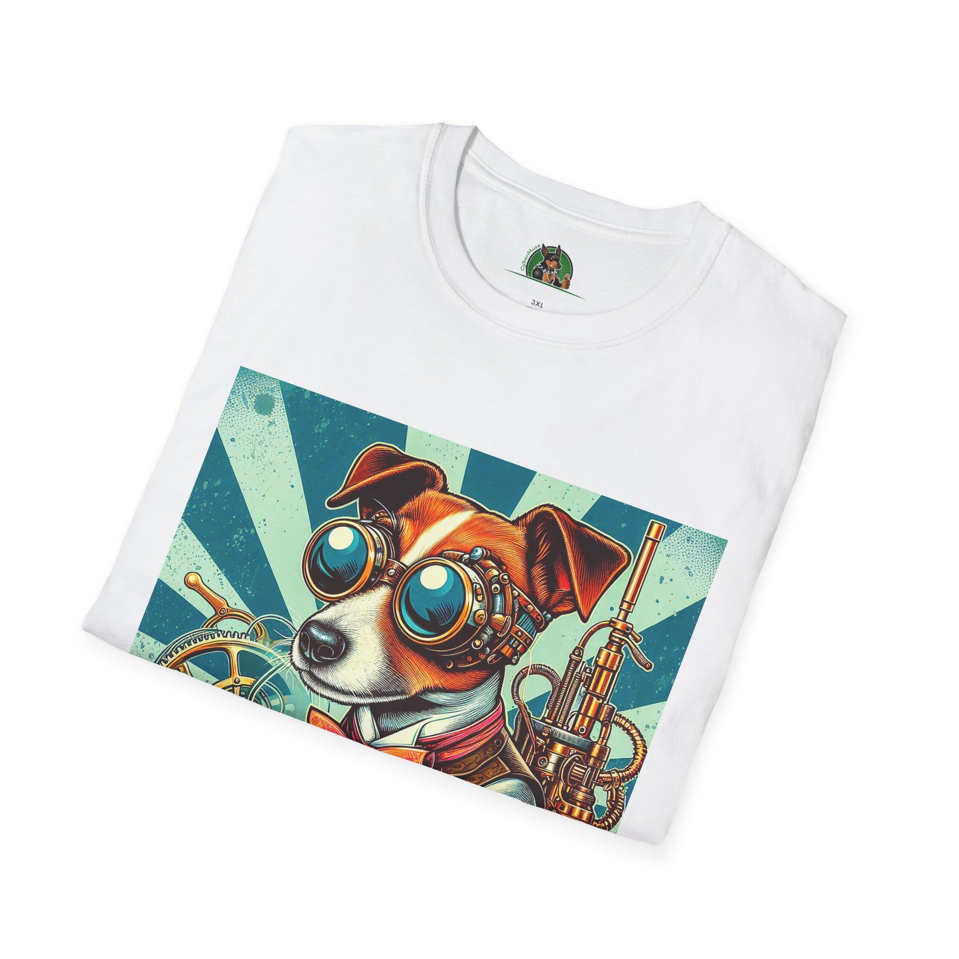 Jack Russell Steampunk Working T-Shirt Printify