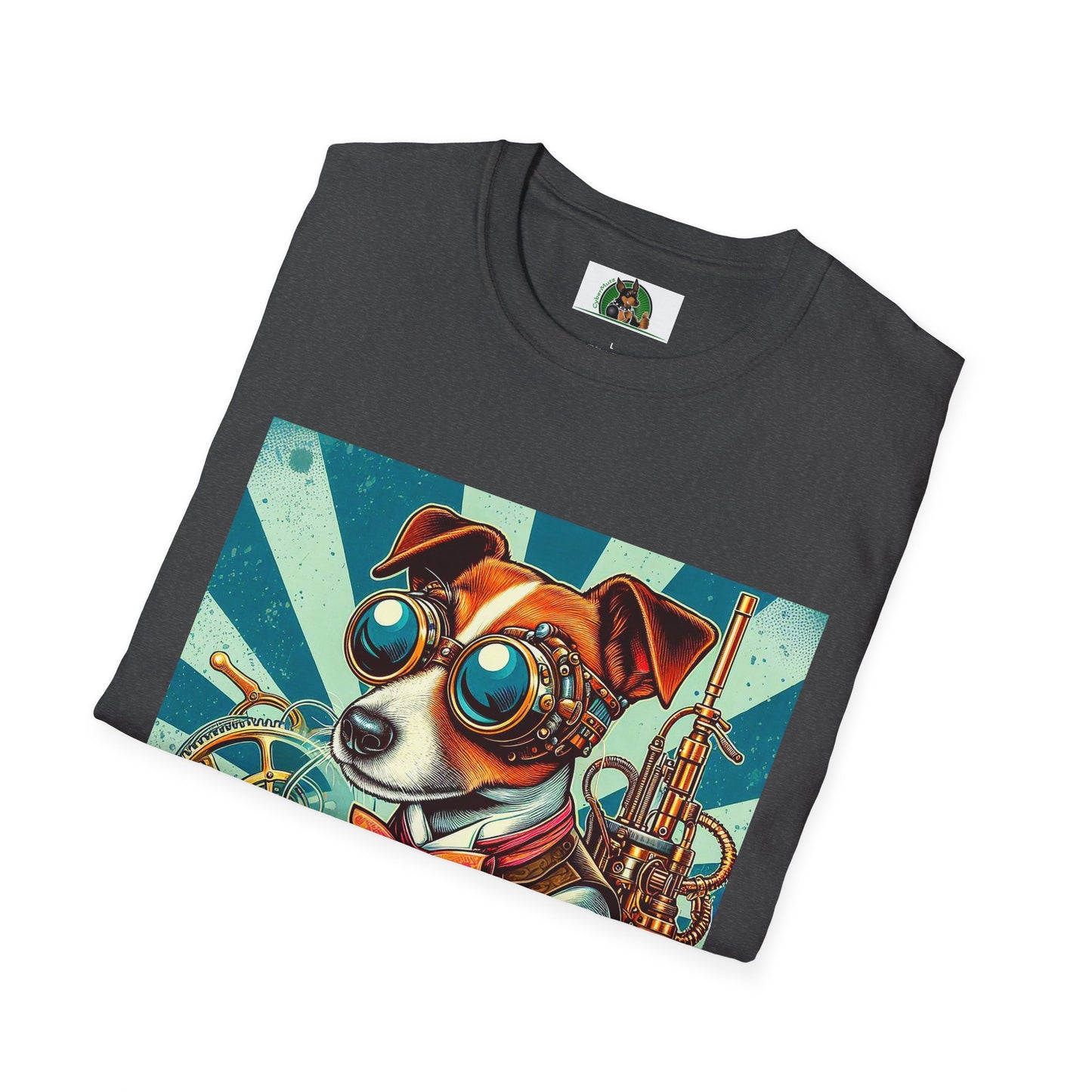 Jack Russell Steampunk Working T-Shirt Printify