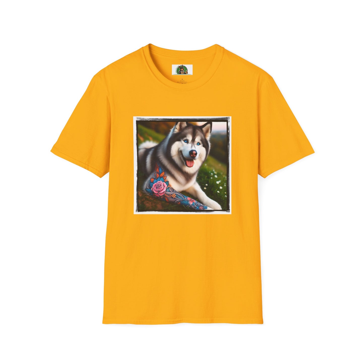 Husky T-Shirt Printify S Gold 