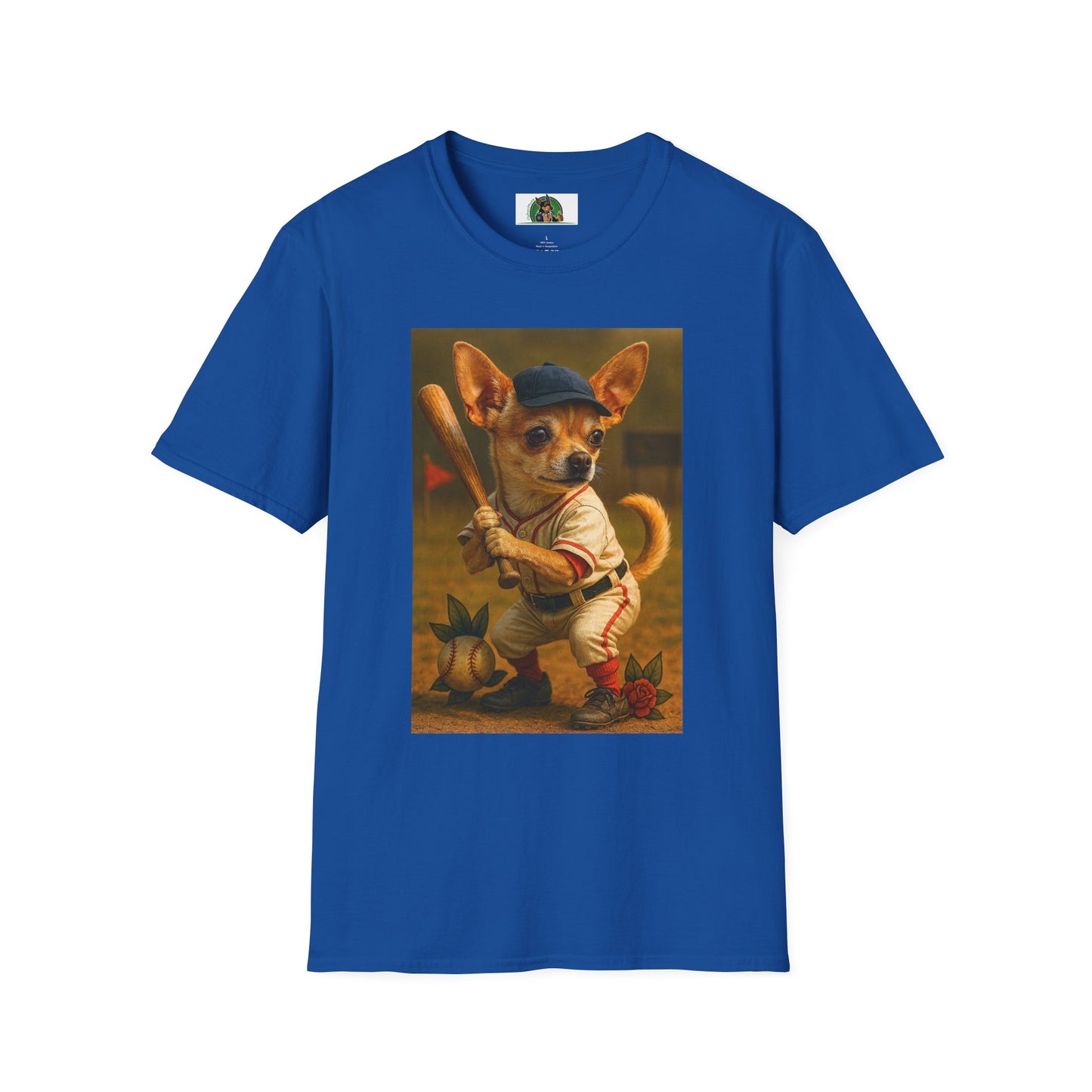 Chihuahua Baseball T-Shirt Sports T-Shirt Printify Royal XS