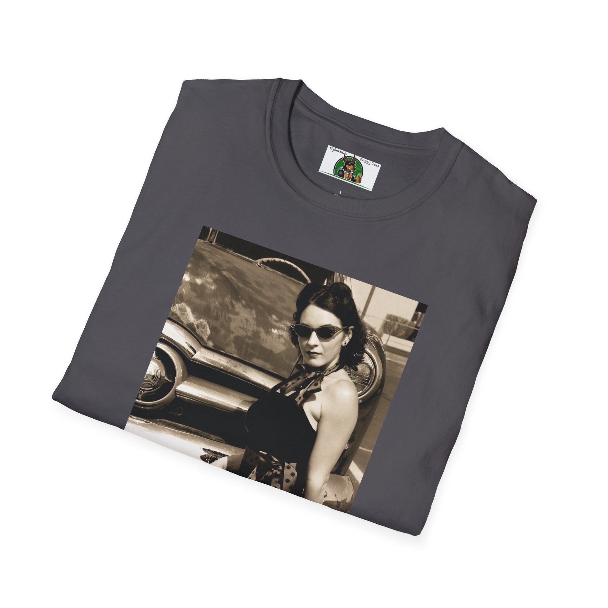 Mis·cel·la·ne·ous Rockabilly Girl T-Shirt Printify   