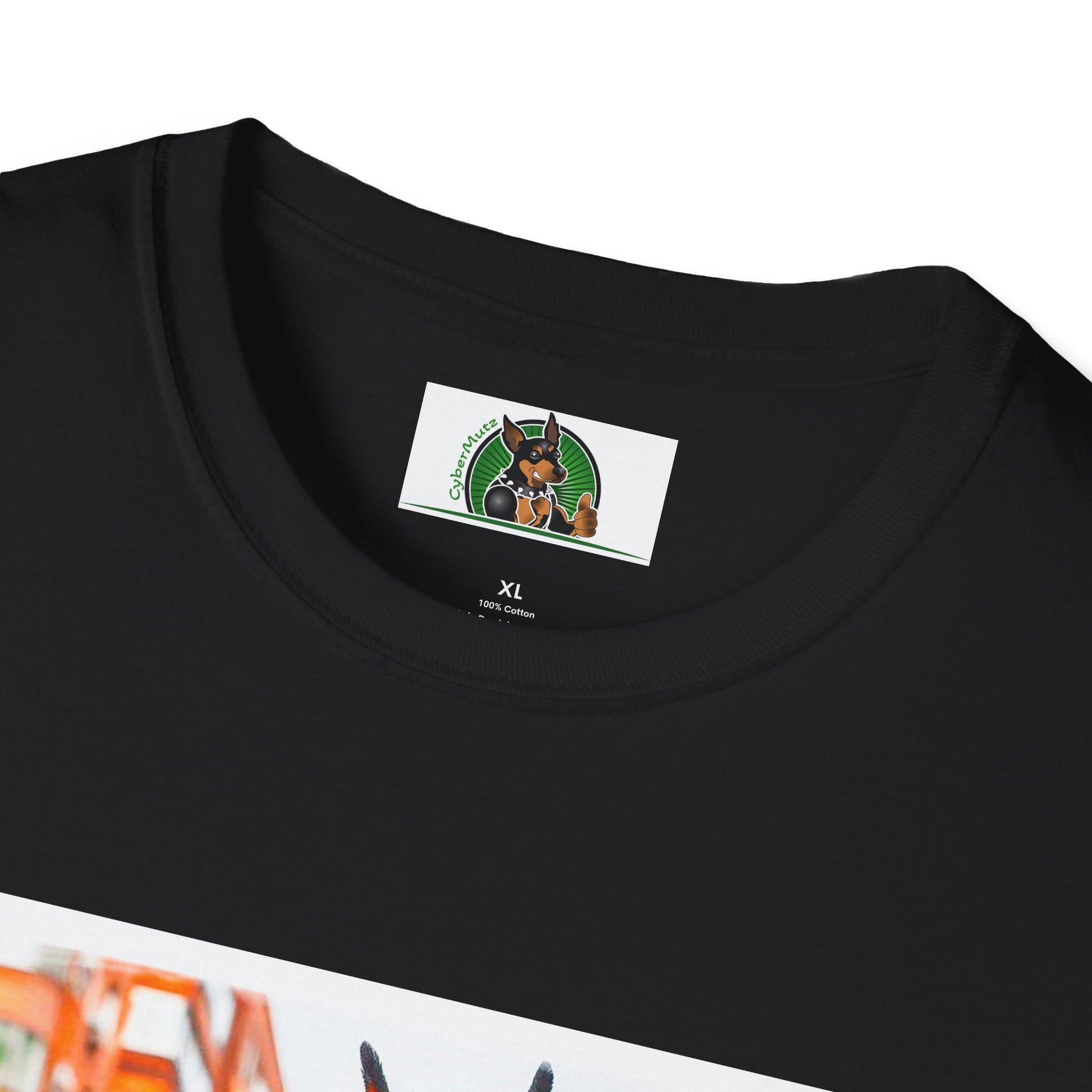 Doberman skate crew t shirt T-Shirt Printify