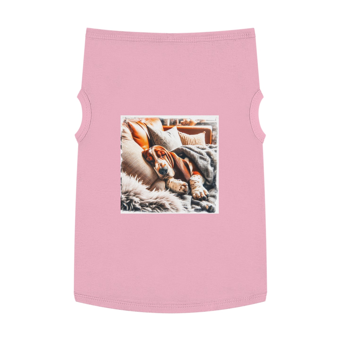 Pet Tank Top Basset Hound Pets Printify XL Pink