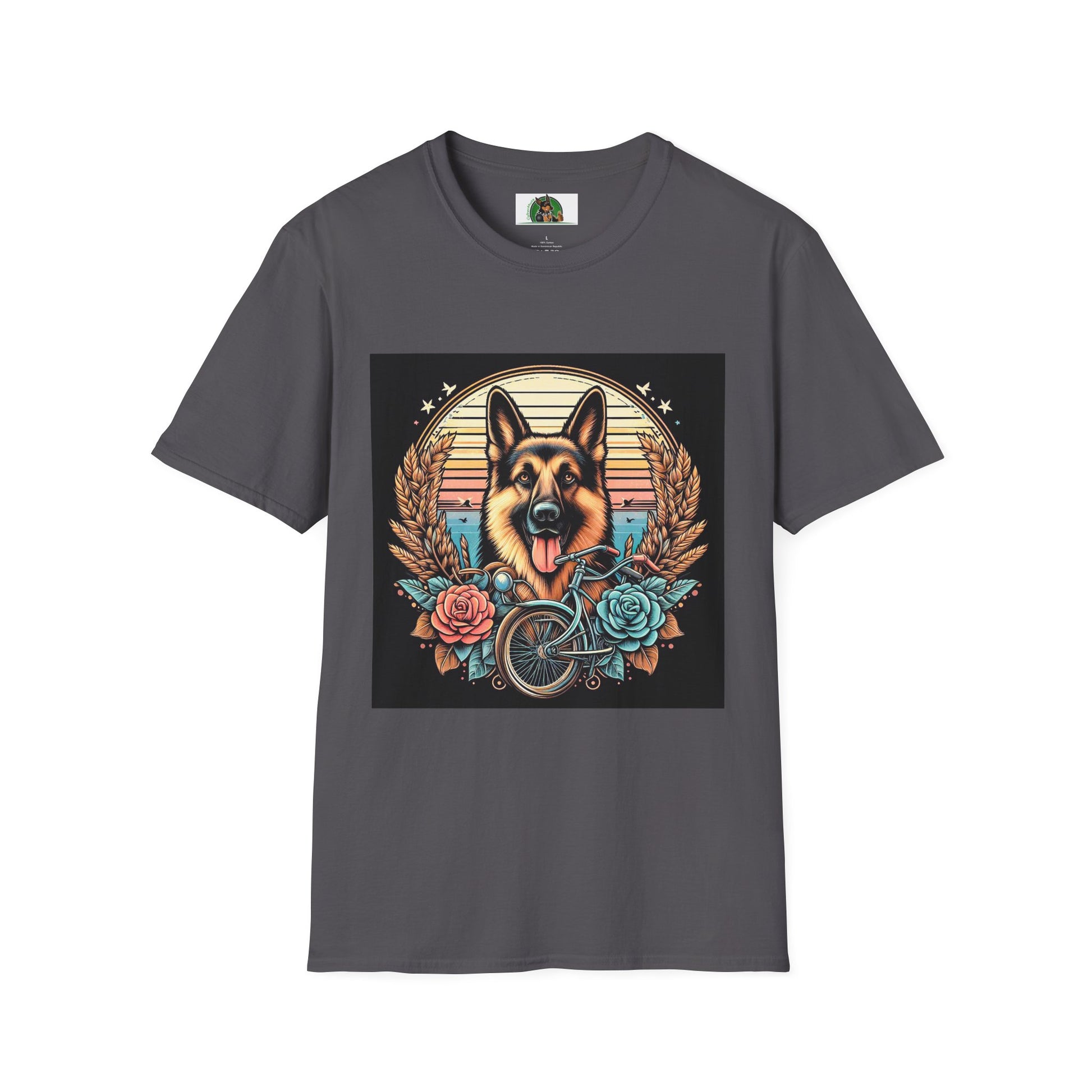 Marketing German Shepherd Mis·cel·la·ne·ous T-Shirt Printify S Charcoal 