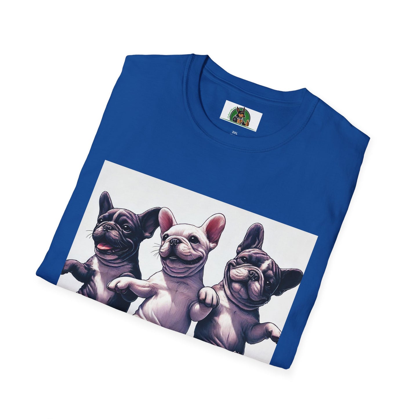 French Bulldogs Dancing Unisex T-Shirt T-Shirt Printify