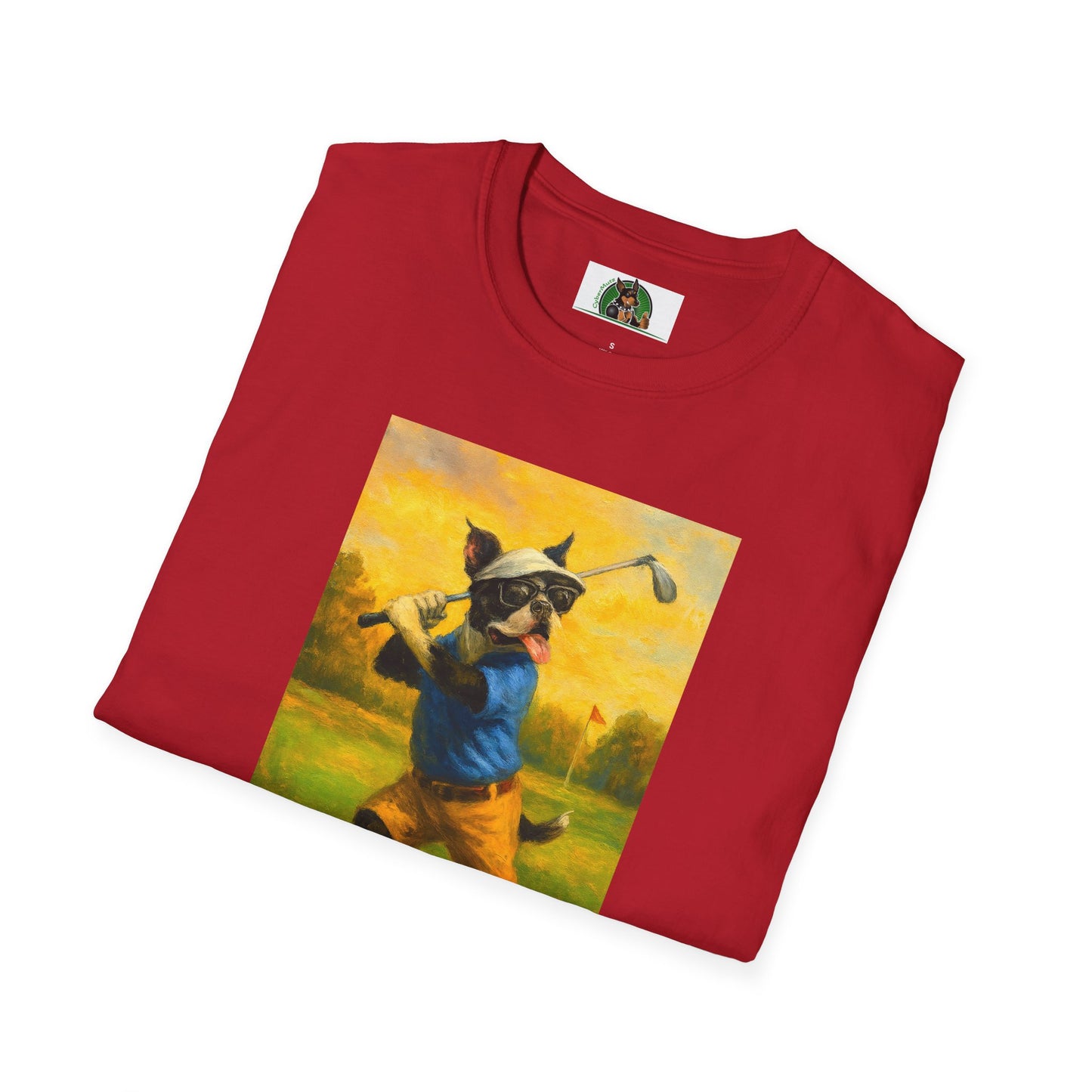 Sports Boston Terrier Golf T-Shirt