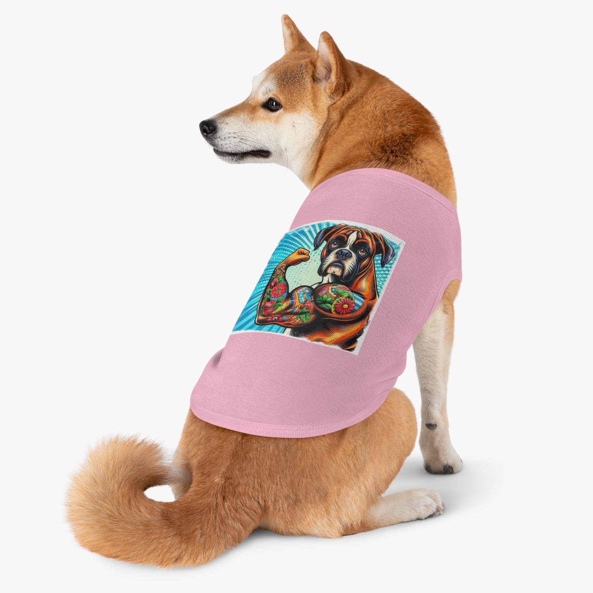 Pet Tank Top Boxer Pets Printify   