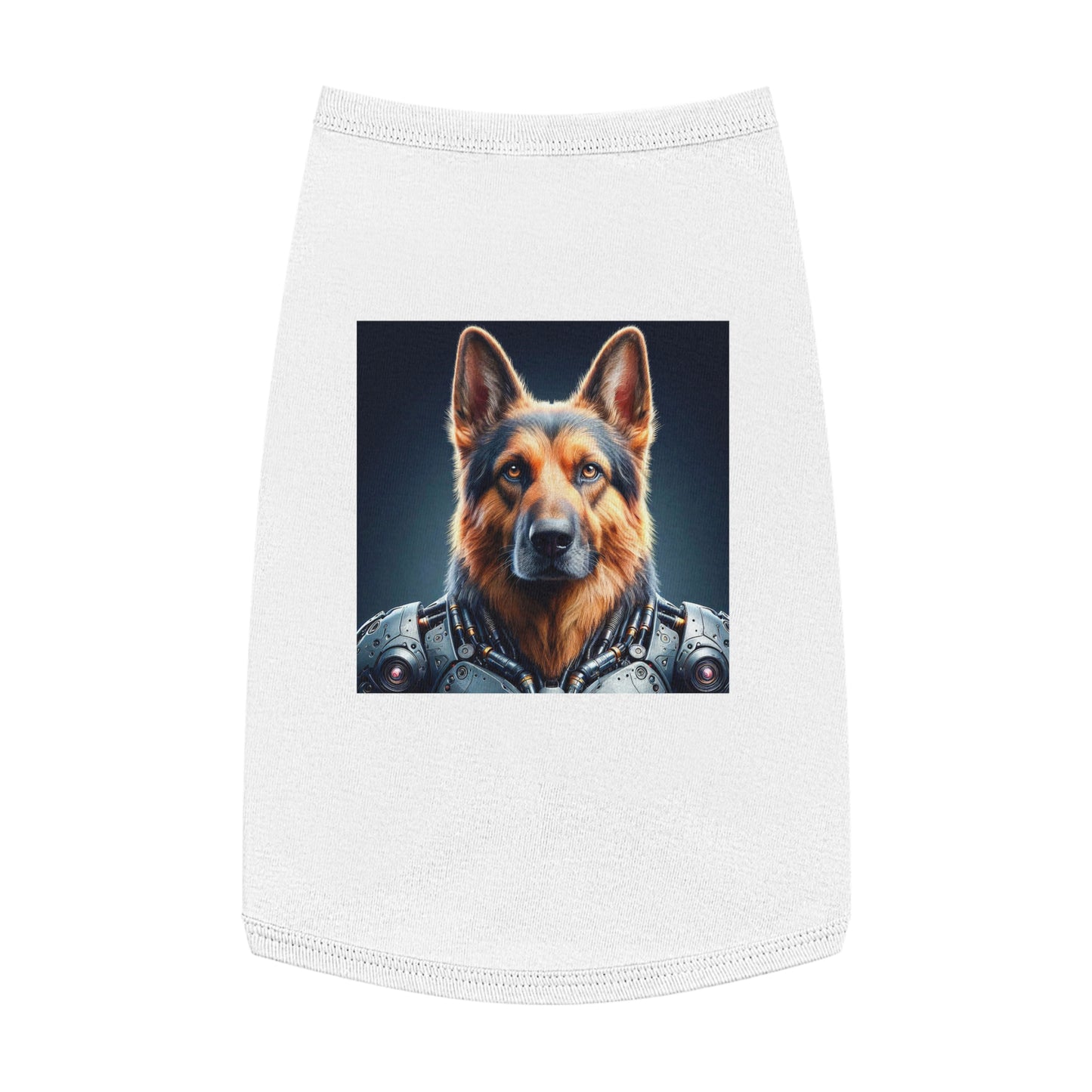 Pet Tank Top German Shepherd Pets Printify L White 