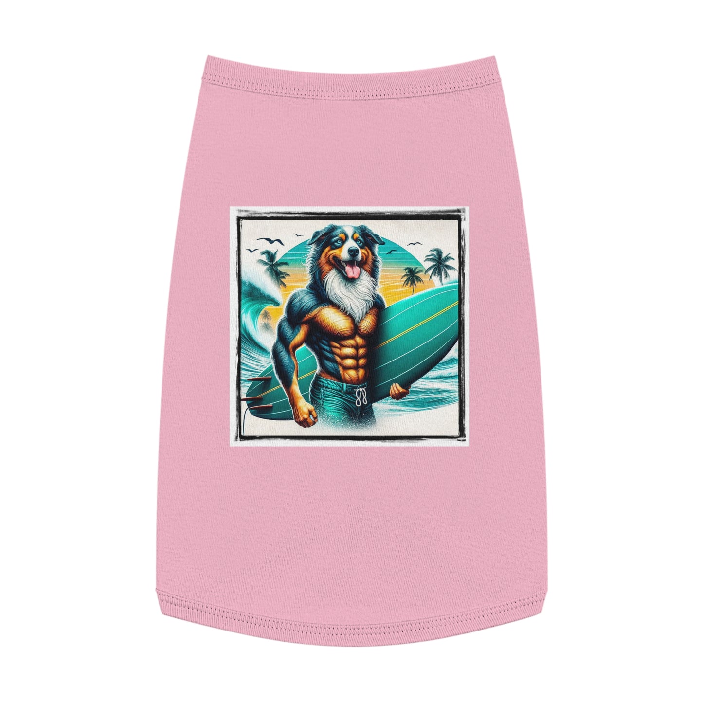 Pet Tank Top Australian Shepherd Pets Printify L Pink 