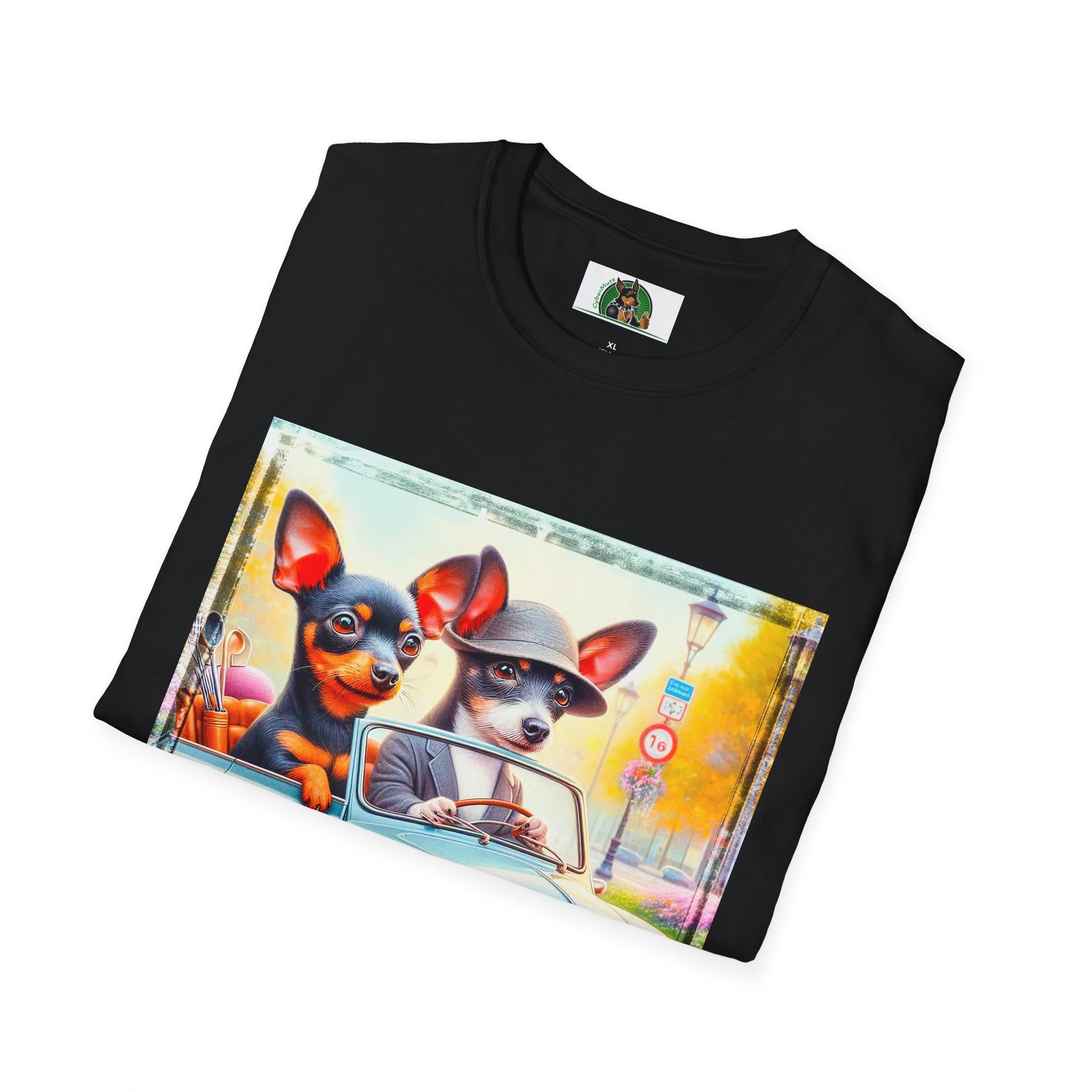 Wacky Rat Terrier T-Shirt T-Shirt Printify   