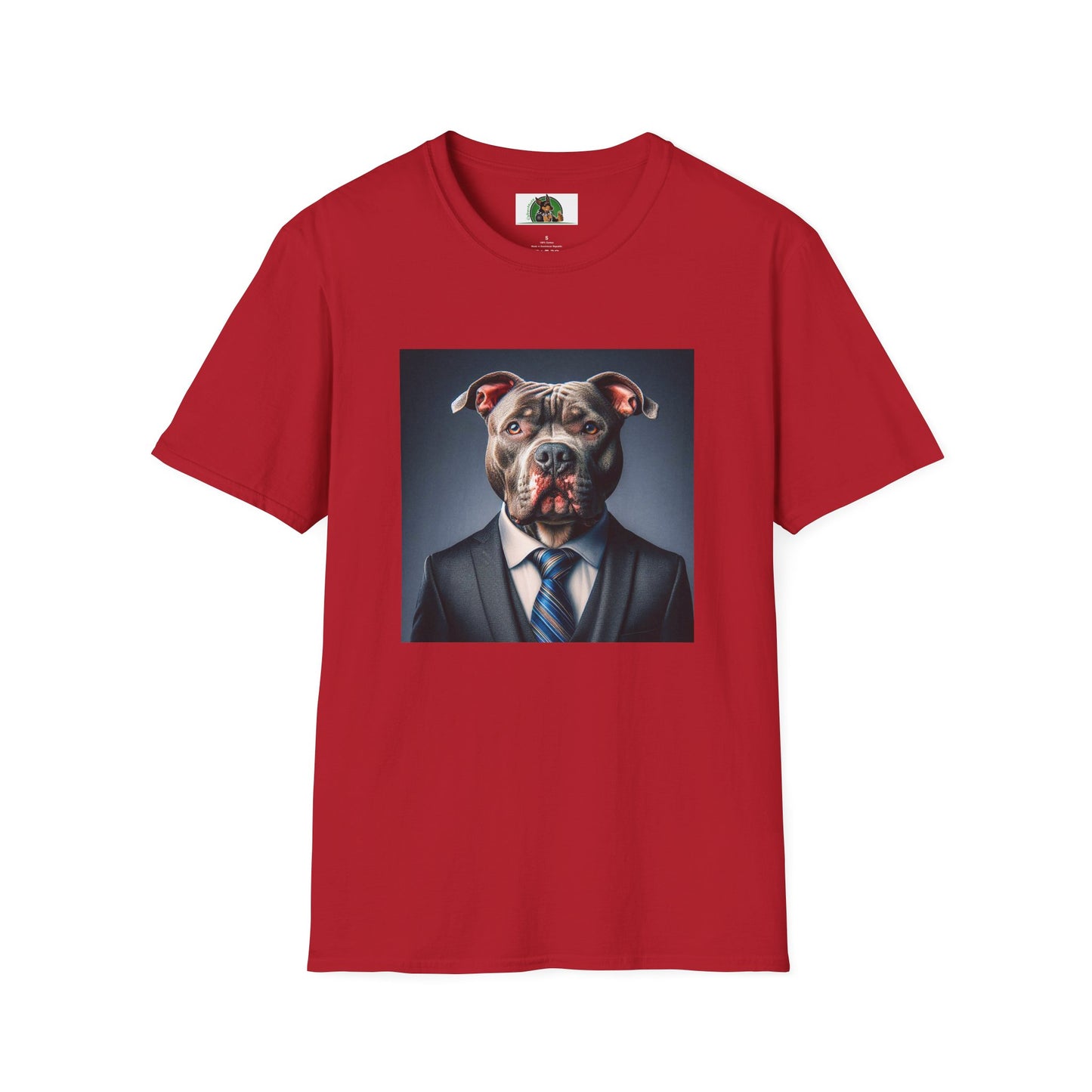 Pit Bull T-Shirt Printify S Cherry Red