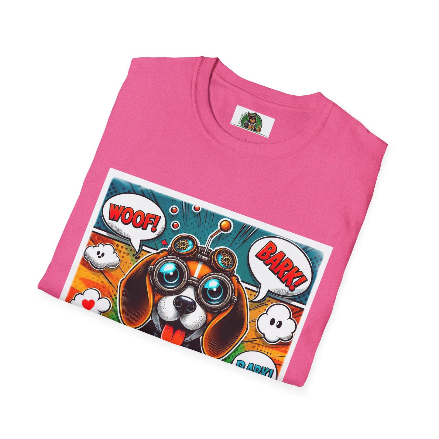 Wacky Beagle Cartoon Pop Art Dog T-Shirt Printify   