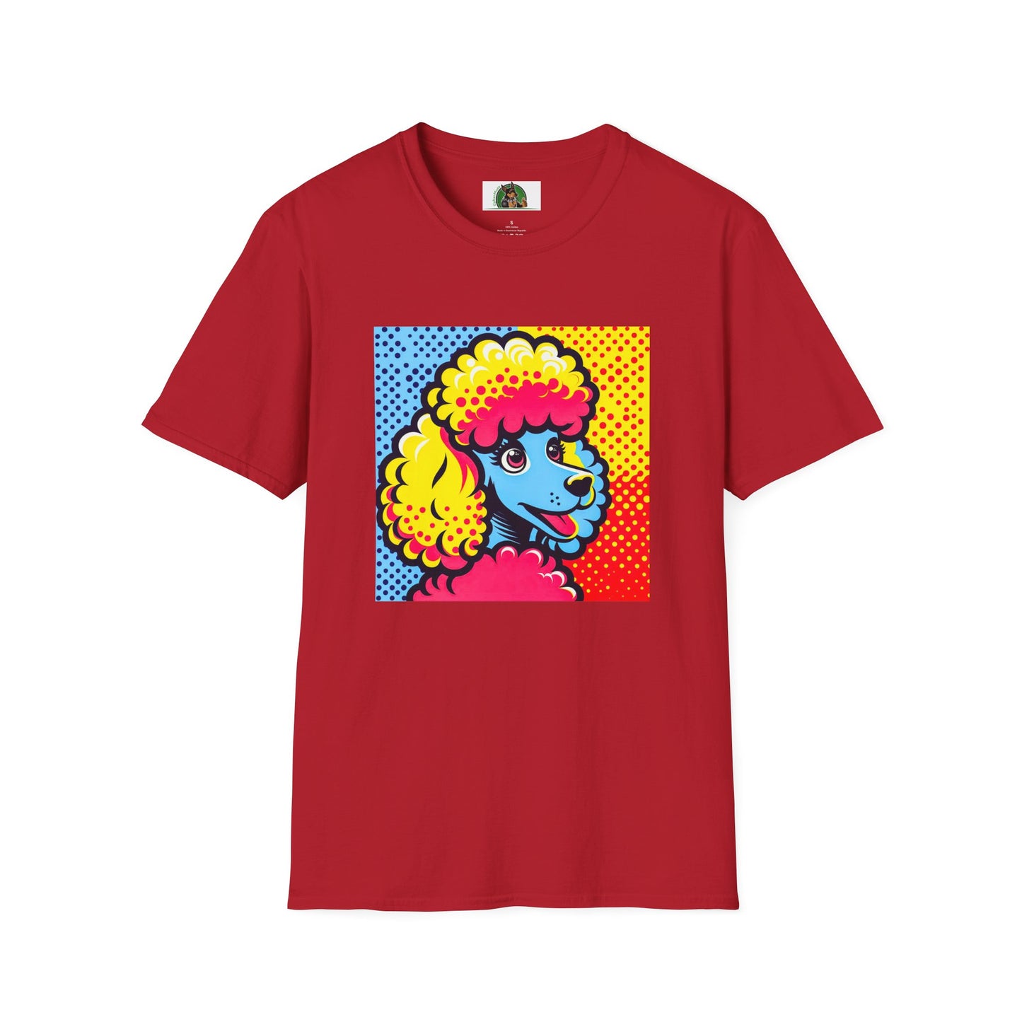 Poodle T-Shirt Printify S Cherry Red