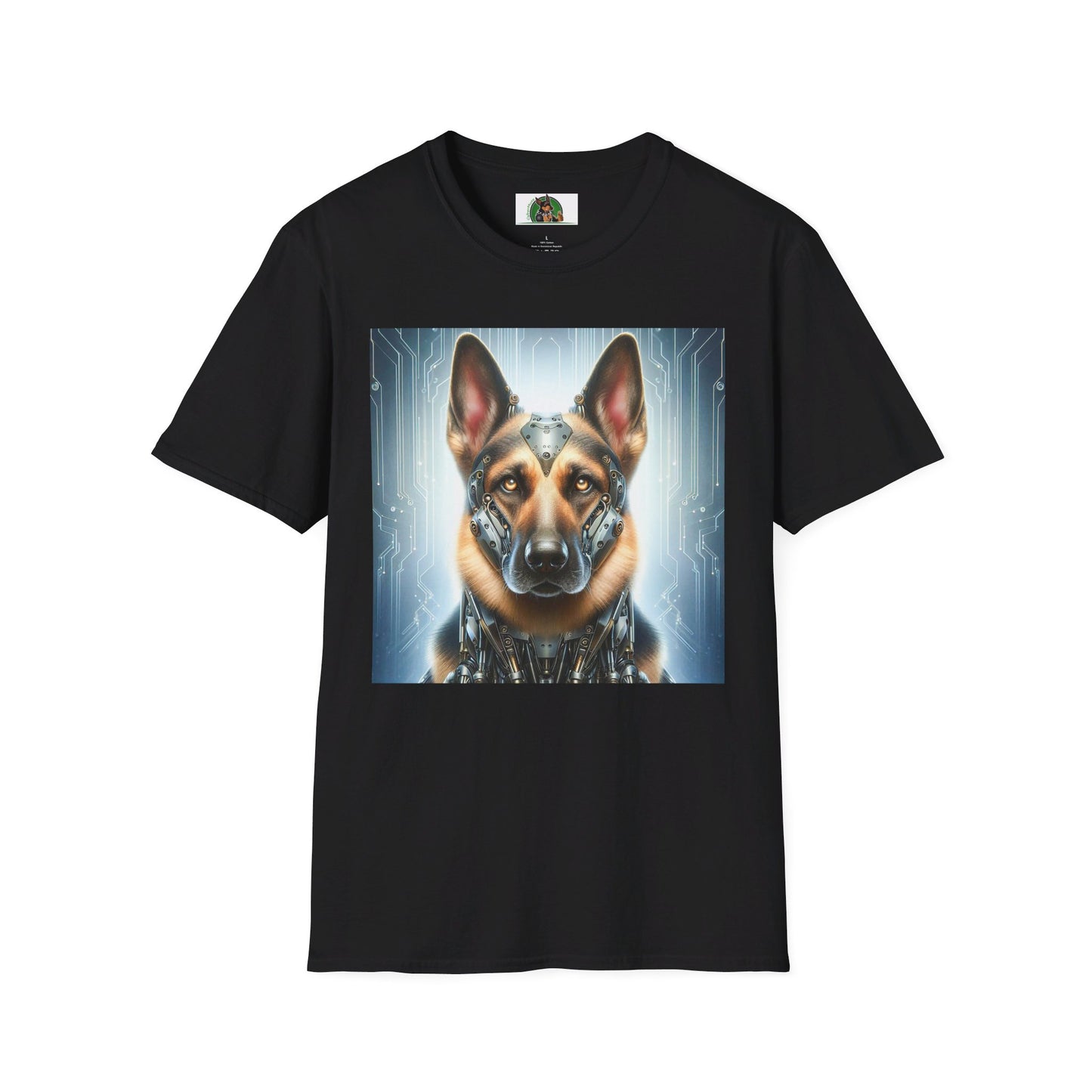 German Shepherd T-Shirt Printify Black S 