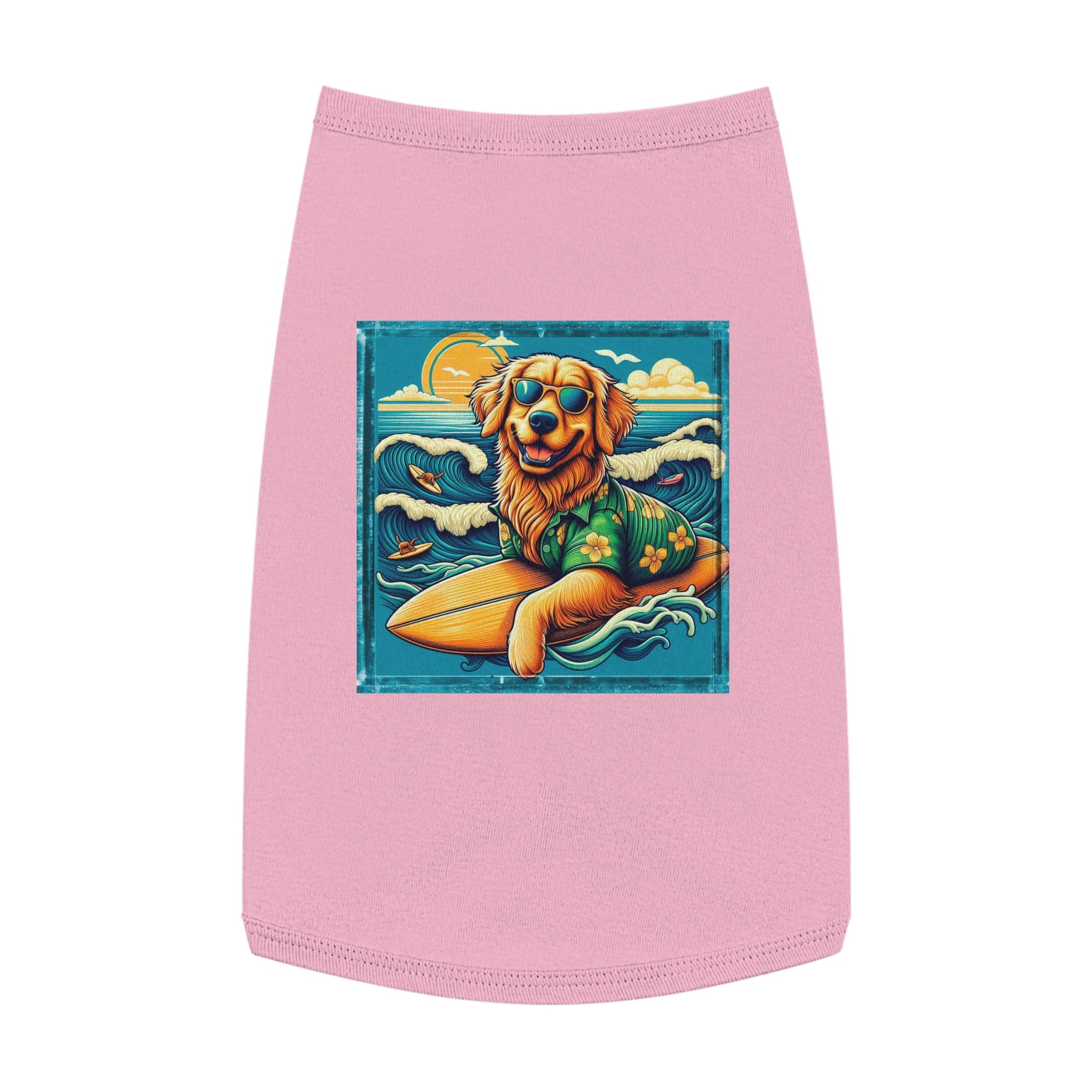 Golden Retriever pet tank top Pets Printify   