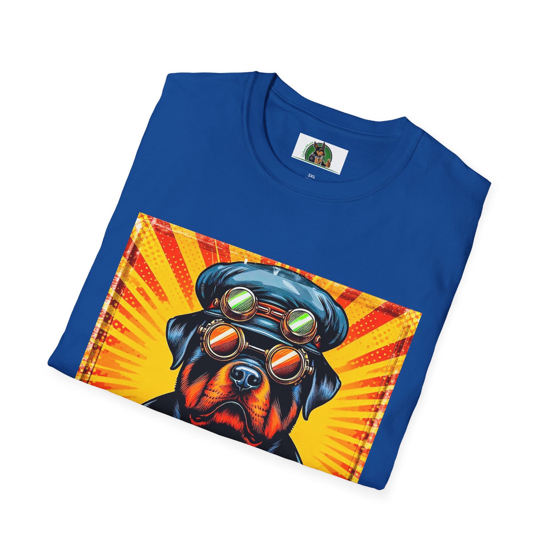 Rottweiler cool steam punk shirt T-Shirt Printify