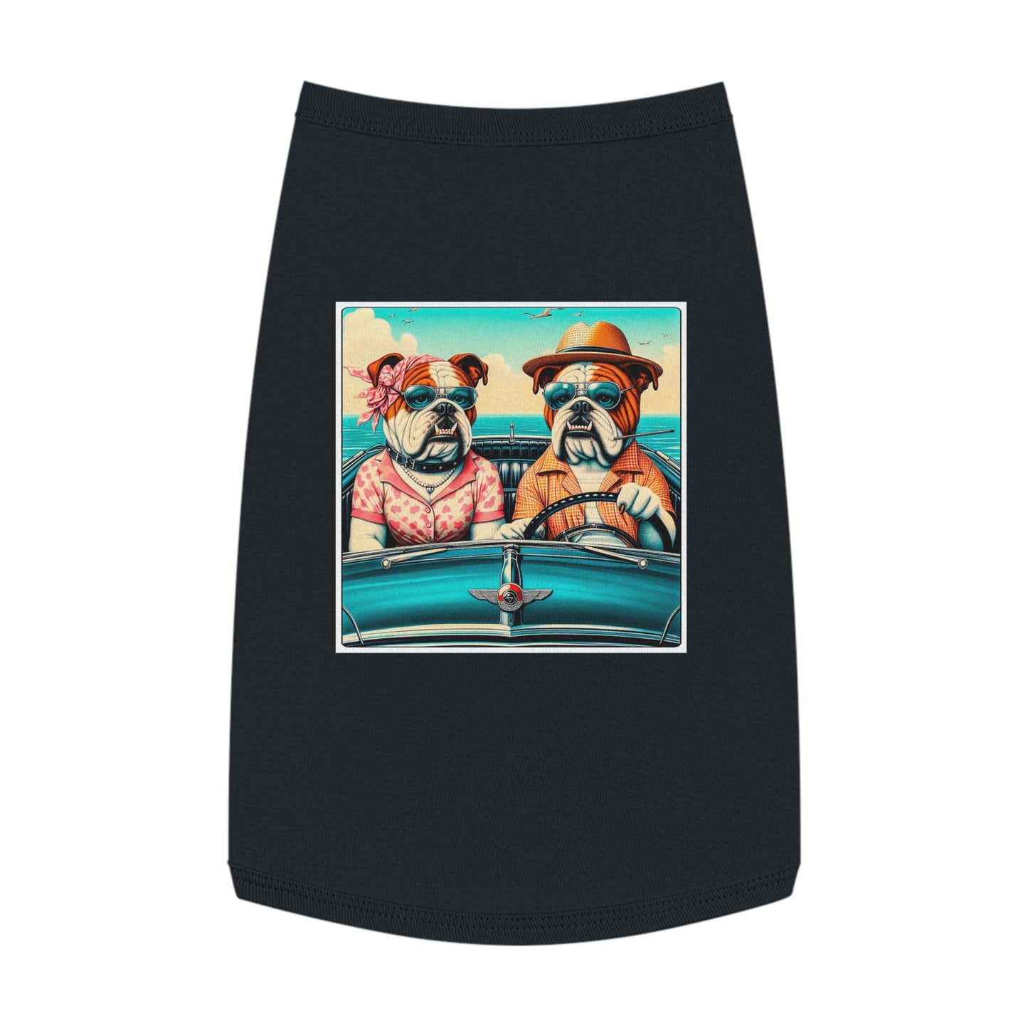 Wacky Pet Tank Top Bulldog Pets Printify L Black 