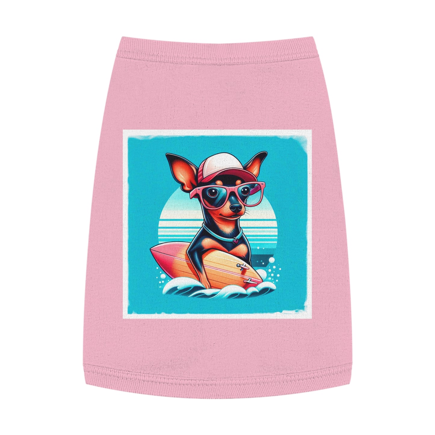 Dog Tank Top - Min Pin Tank Tops Pets Printify   