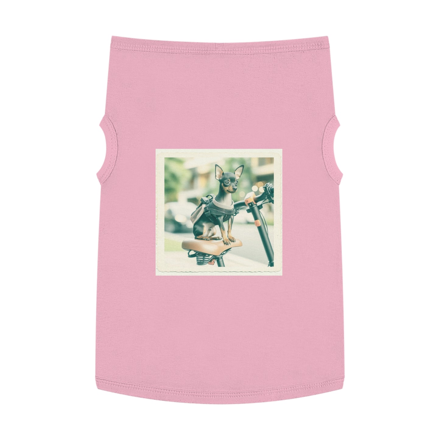 Dog Tank Top - Min Pin Tank Tops Pets Printify XL Pink 