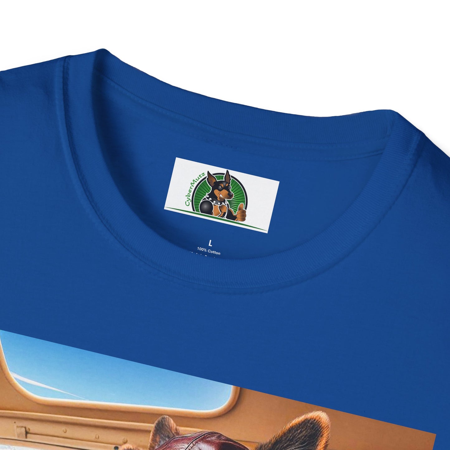 German Shepherd airline pilot T-Shirt Printify