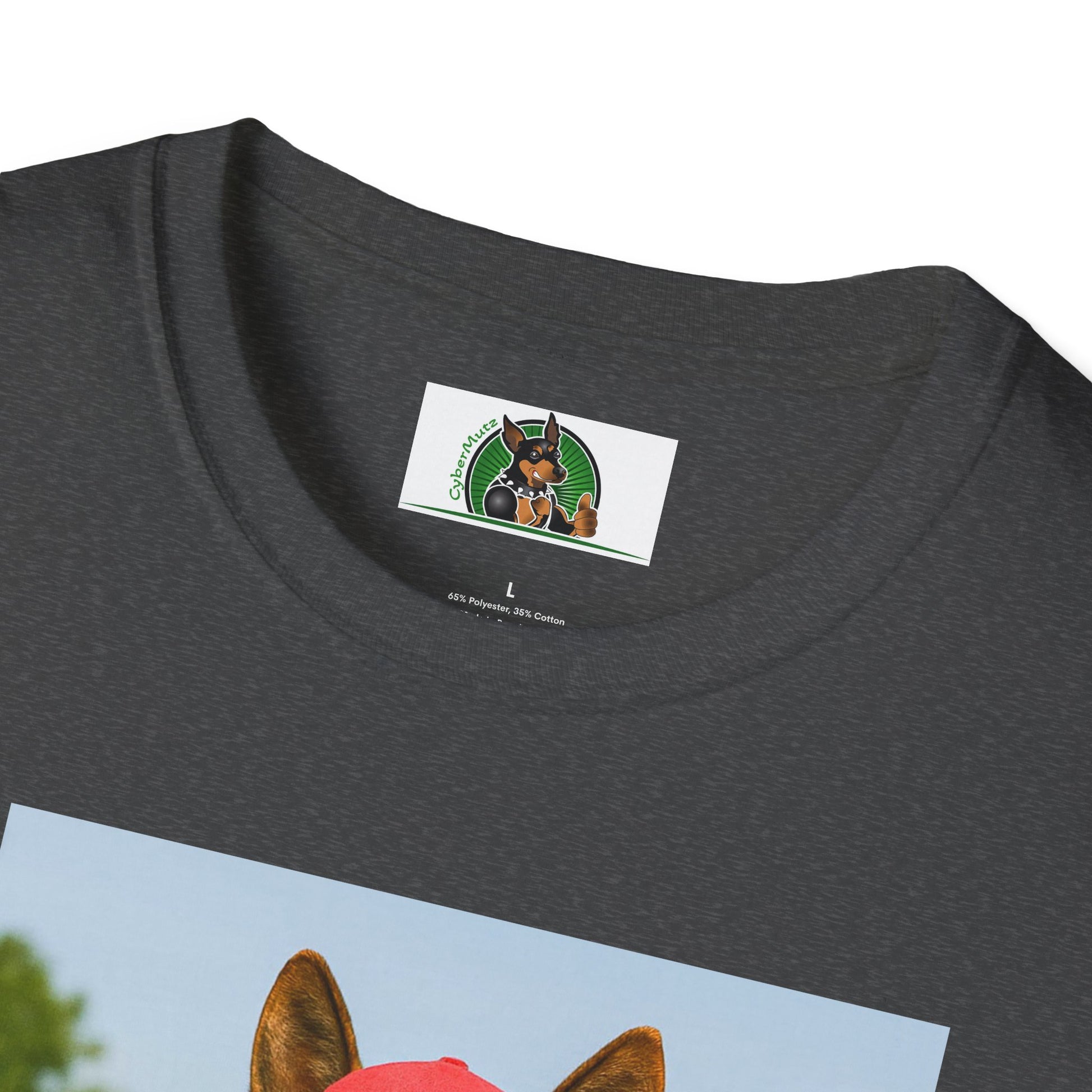 German Shepherd Playing Baseball T-Shirt — Sports Dog Tee T-Shirt Printify