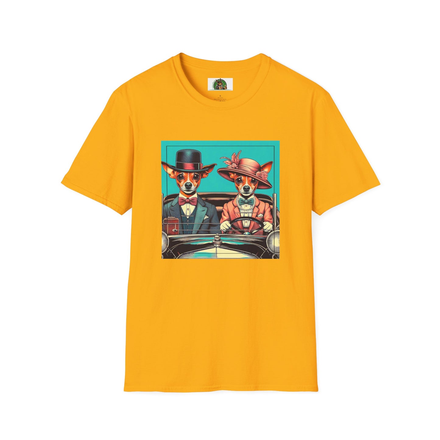 Wacky Min Pin T-Shirt 30s couple T-Shirt Printify S Gold