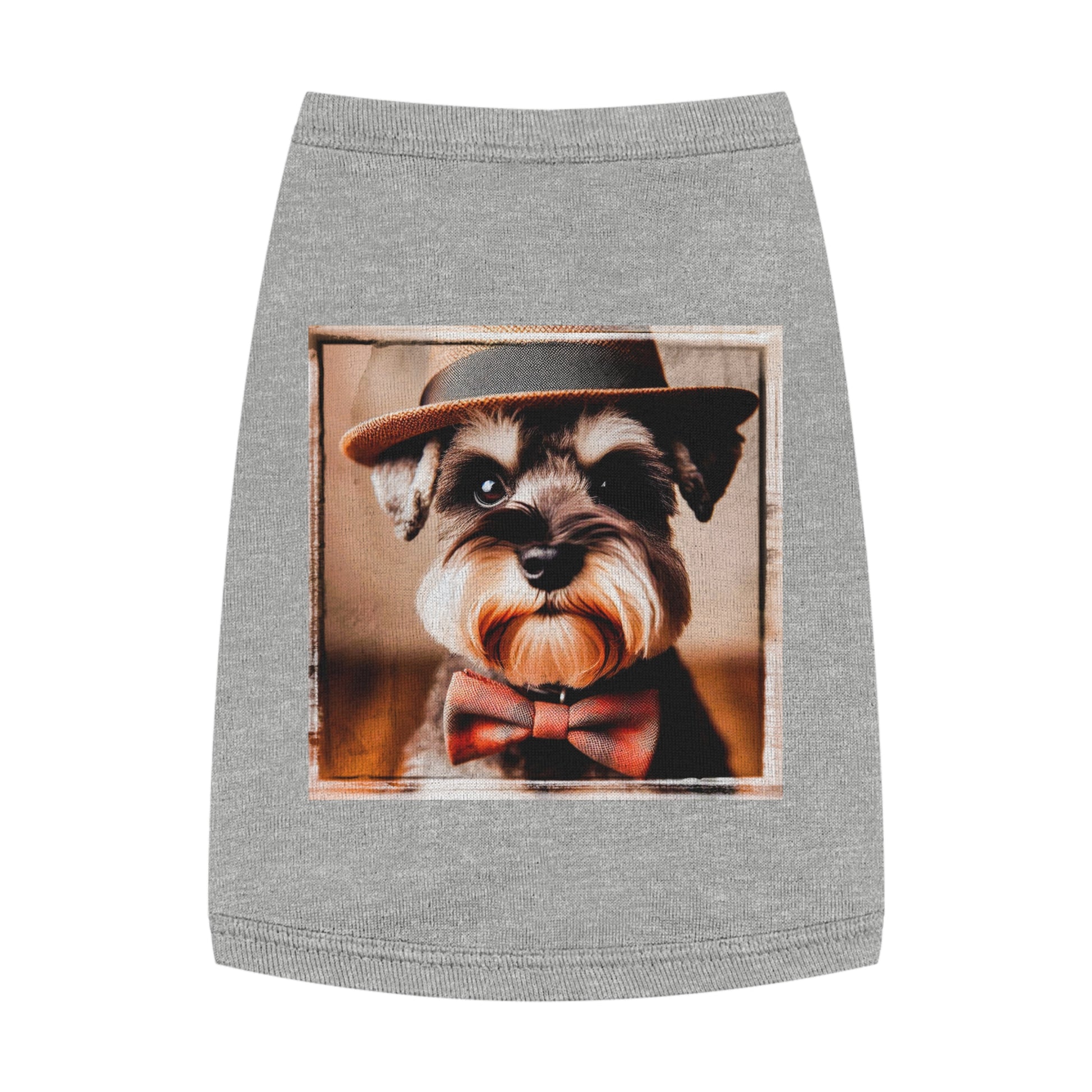 Pet Tank Top Miniature Schnauzer Pets Printify M Heather 