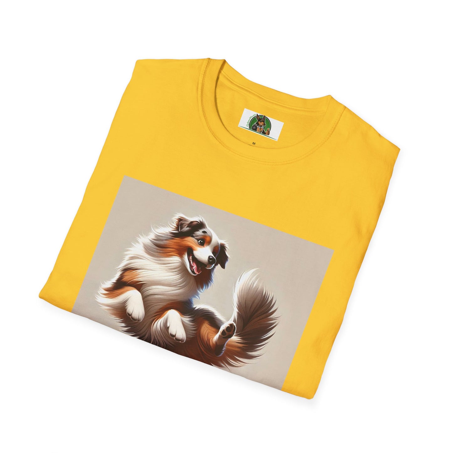 Dog Lover T-Shirt - Dancing Dog Australian Shepherd