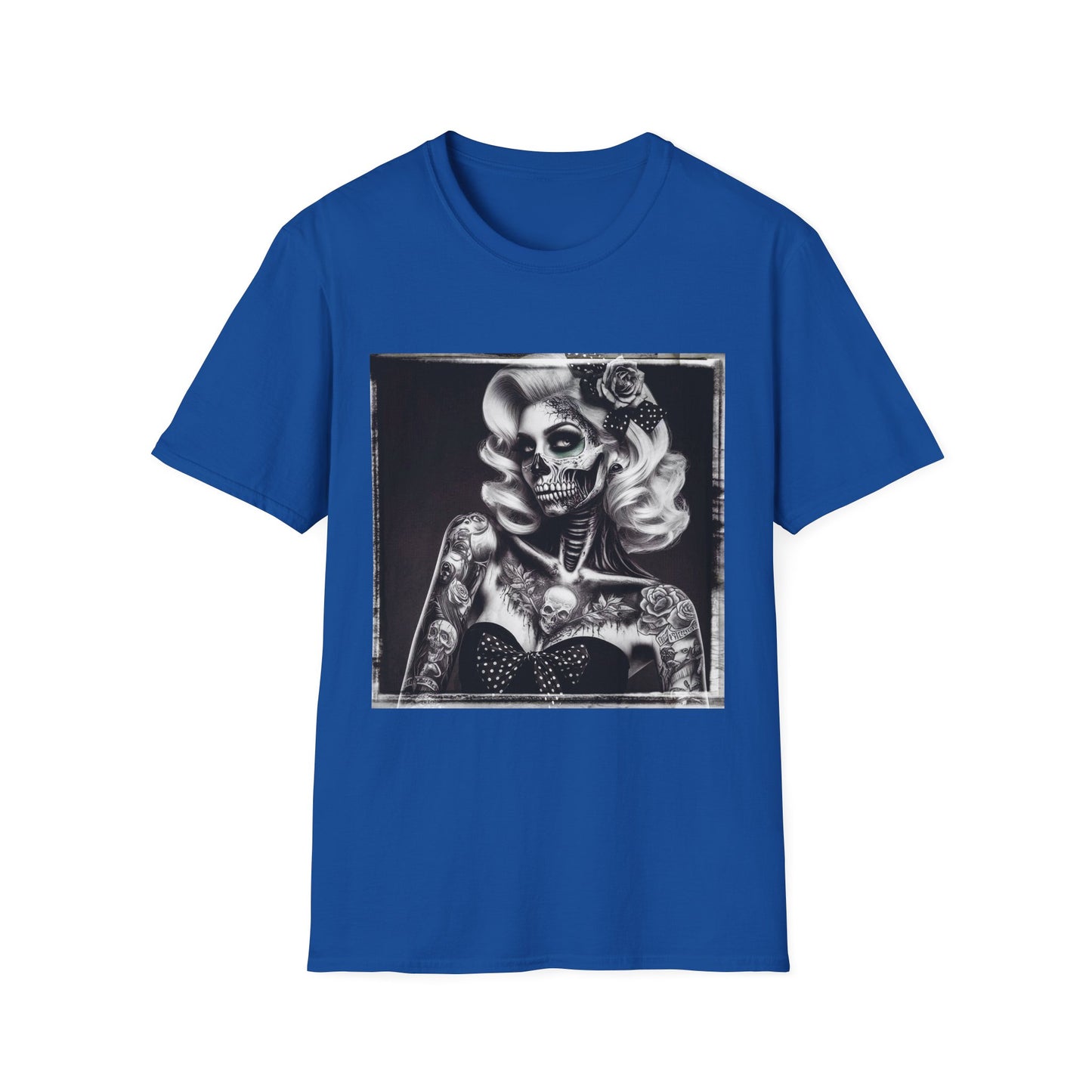 Zombie pin up shirt T-Shirt Printify S Royal