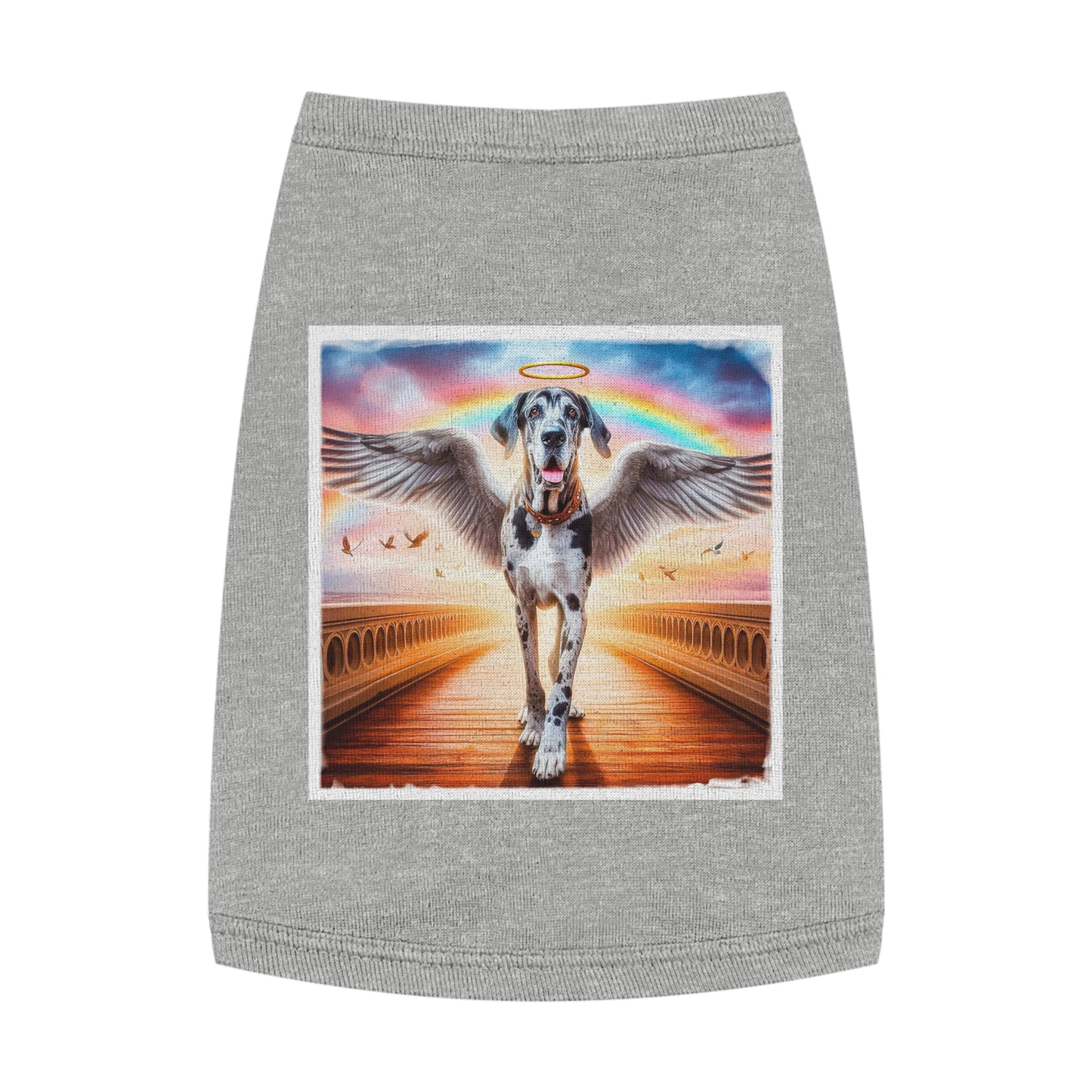 Pet Tank Top Great Dane Pets Printify M Heather 