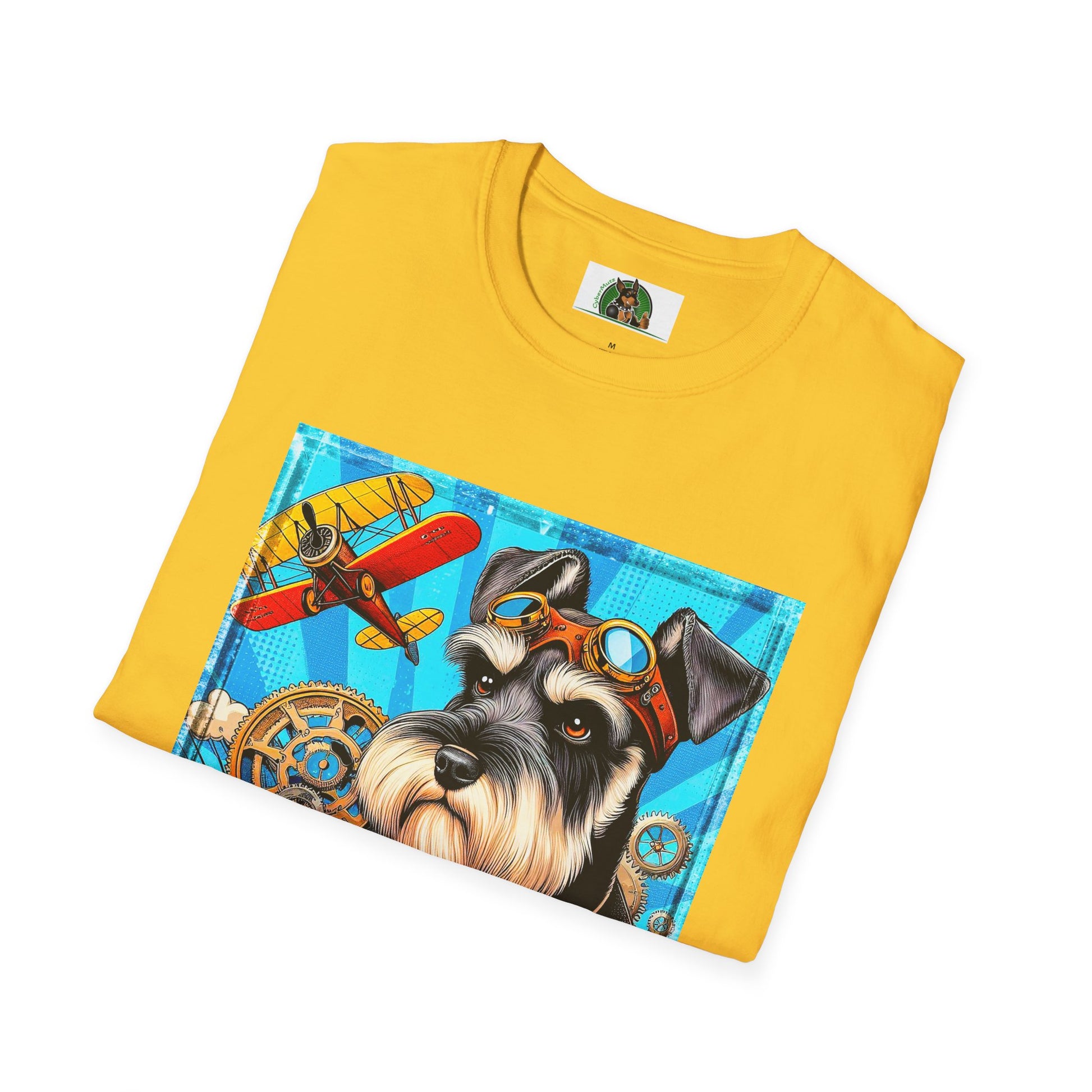 Schnauzer T-Shirt with Miniature Schnauzer Design T-Shirt Printify   