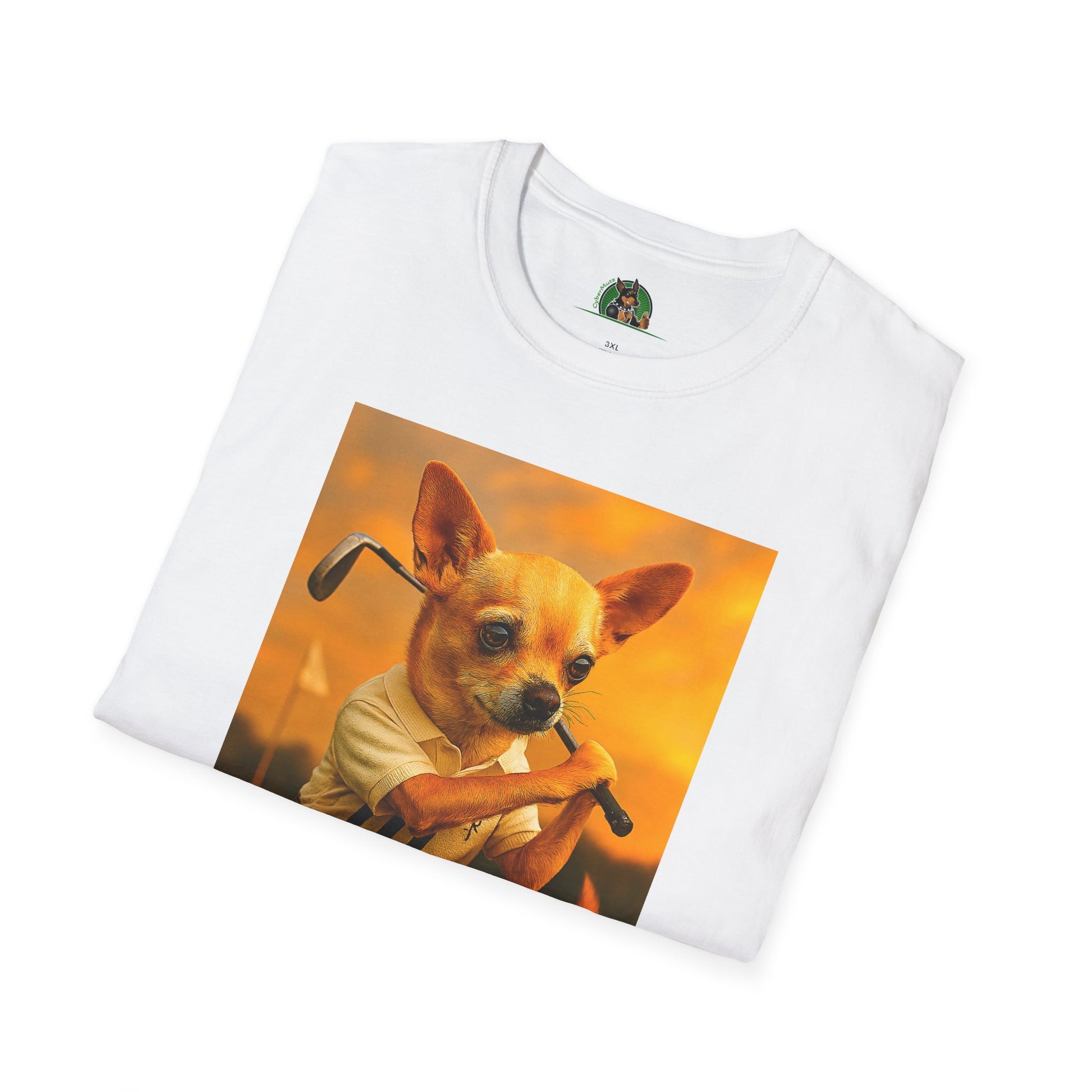 Chihuahua Golf T-Shirt Sports T-Shirt Printify