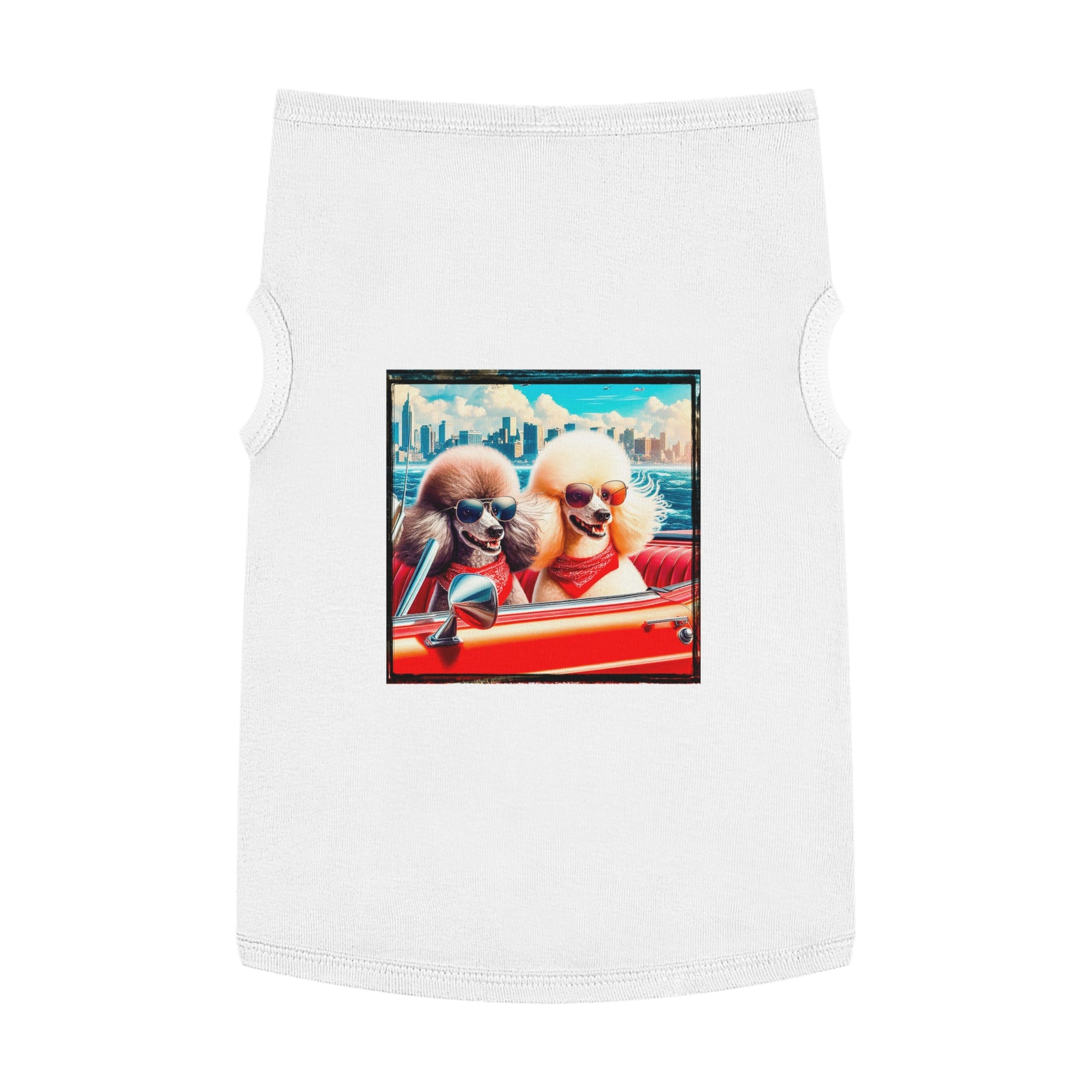 Wacky Pet Tank Top Poodle Pets Printify   