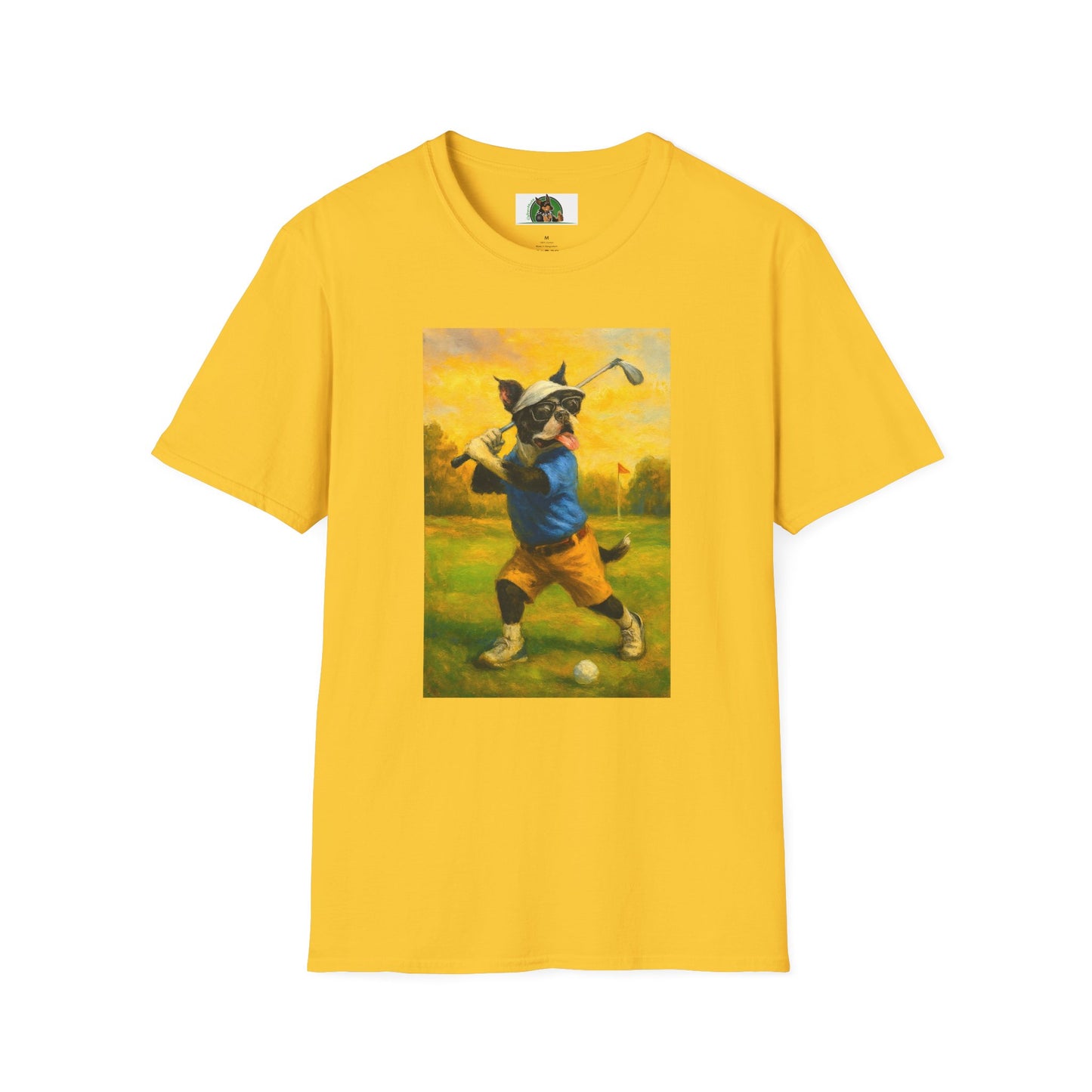 Sports Boston Terrier Golf T-Shirt T-Shirt Printify Daisy S