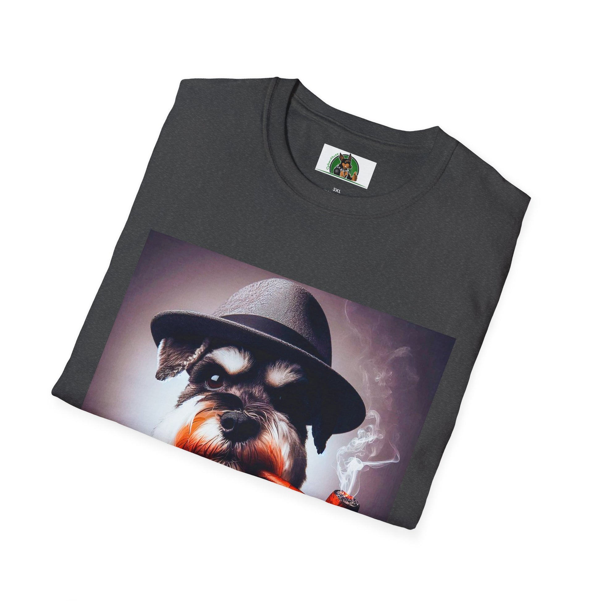 Miniature Schnauzer cigar smoking shirt T-Shirt Printify
