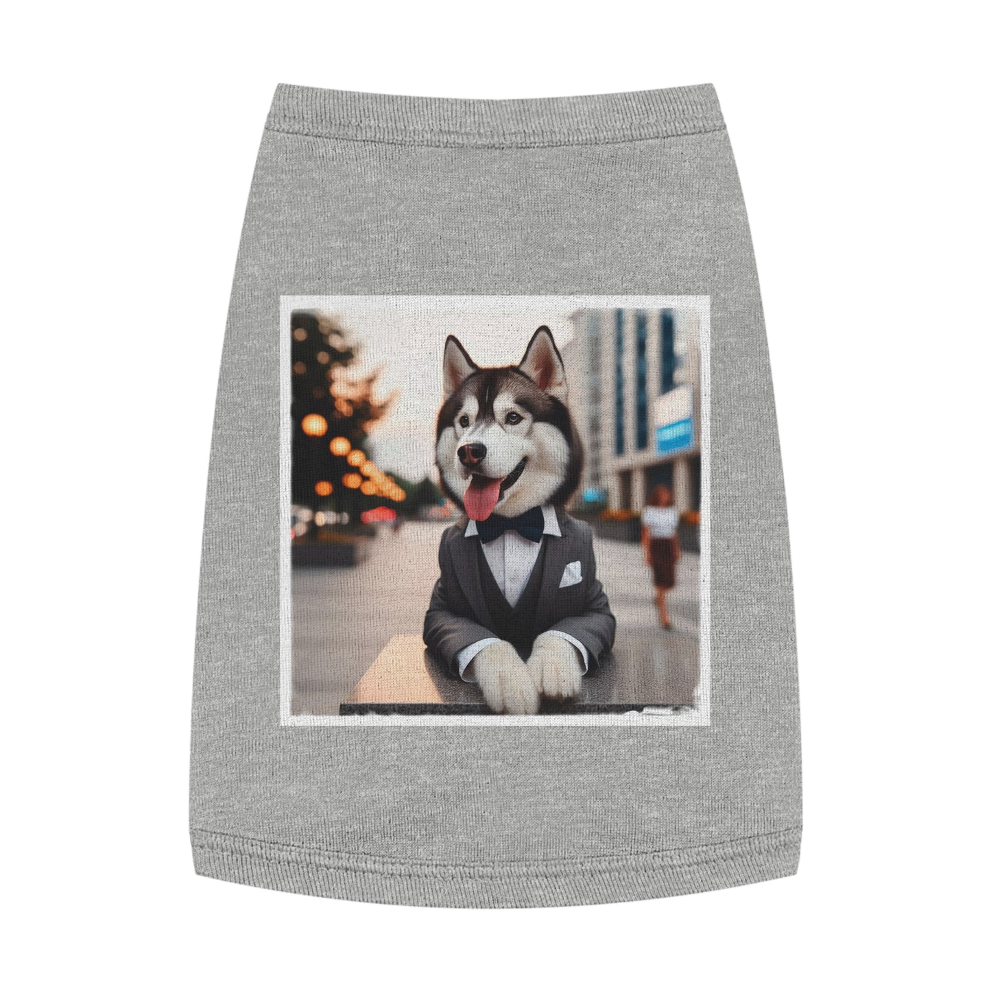 Pet Tank Top Husky Pets Printify M Heather