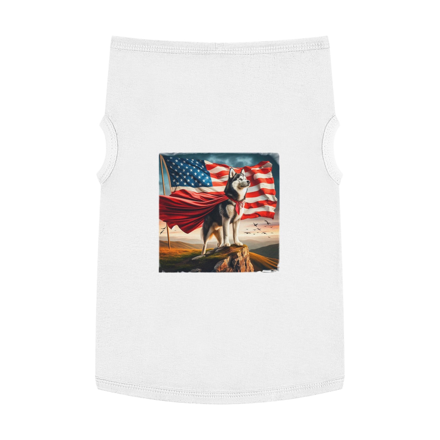 Pet Tank Top Husky Pets Printify XL White 