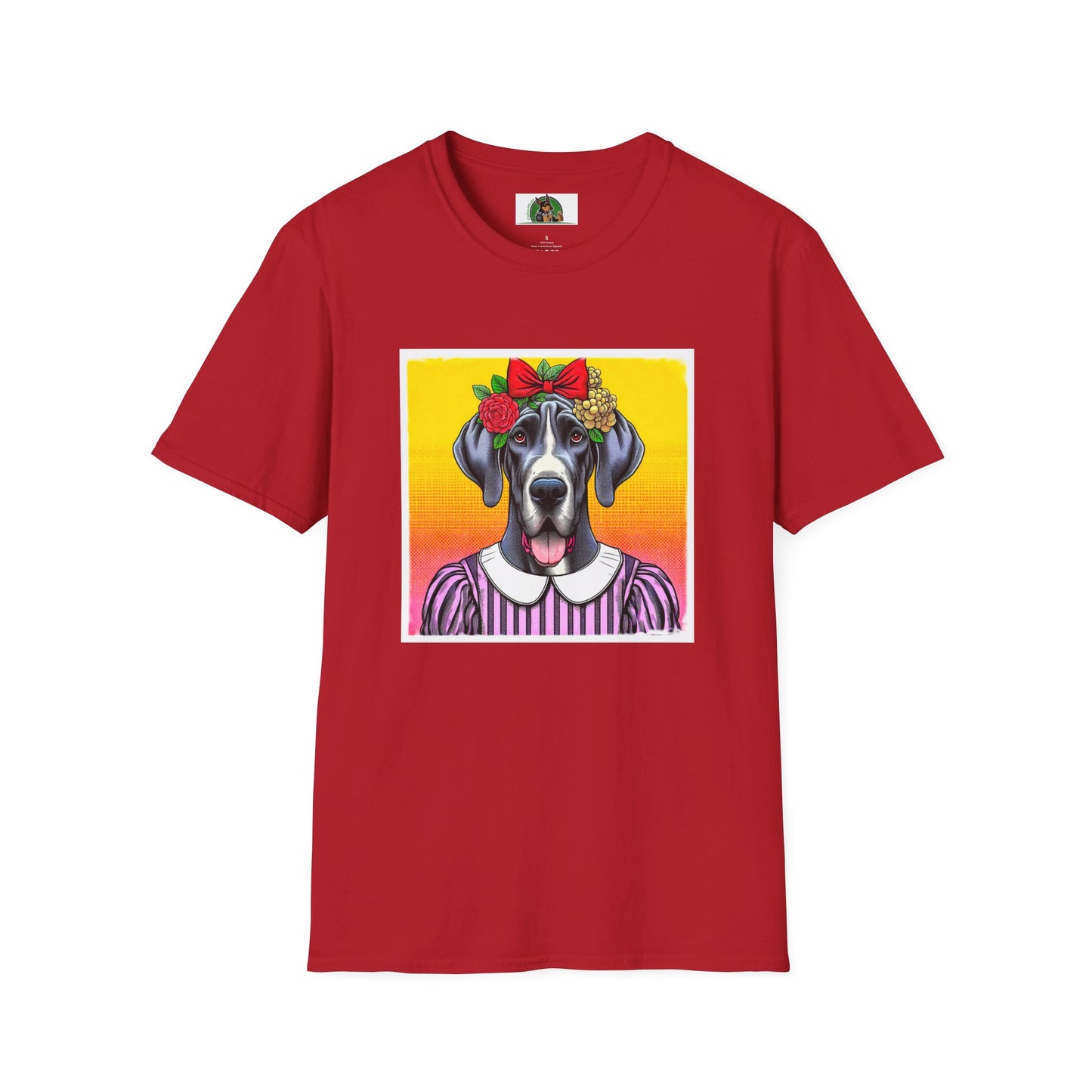 Great Dane T-Shirt Printify S Cherry Red 