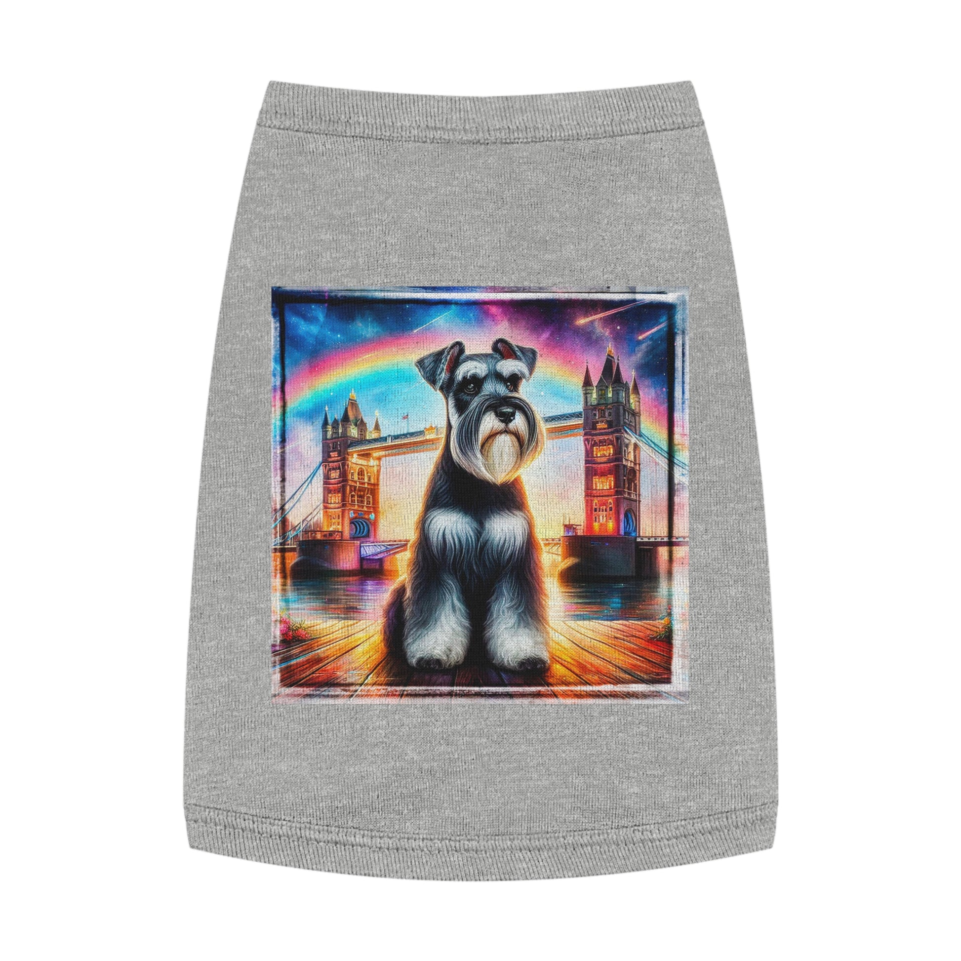 Pet Tank Top Miniature Schnauzer Pets Printify M Heather 