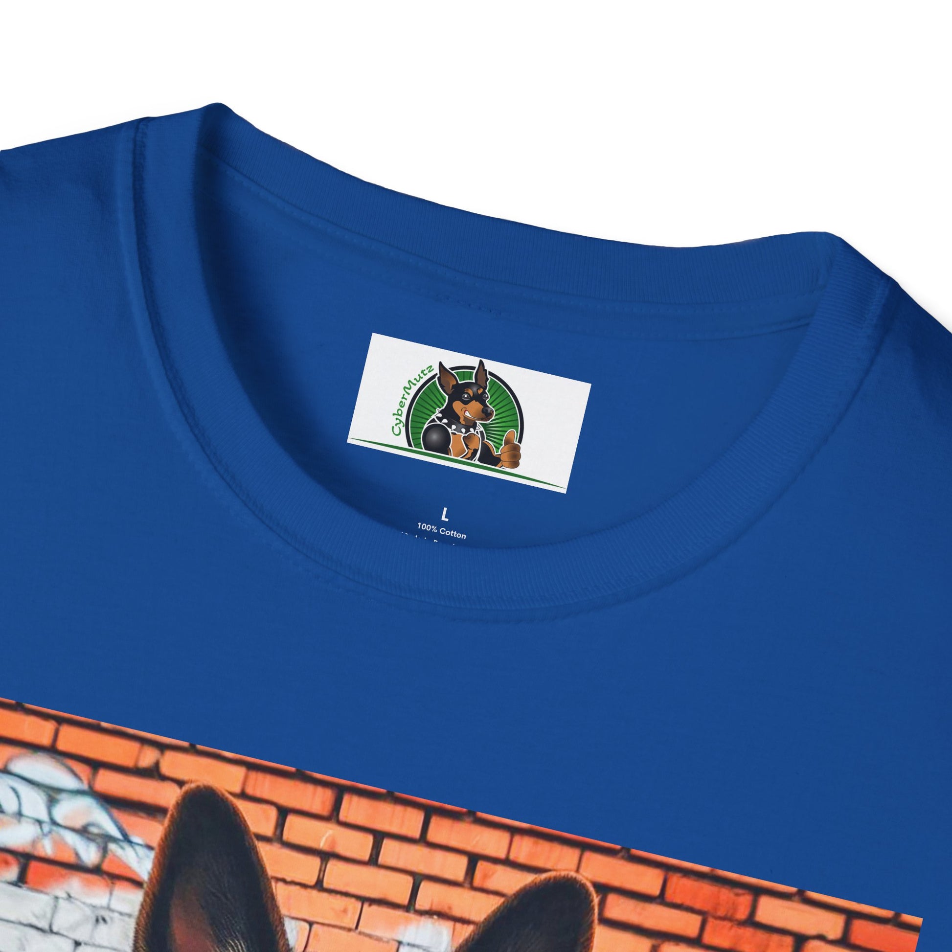 German Shepherd graffiti wall T-Shirt Printify