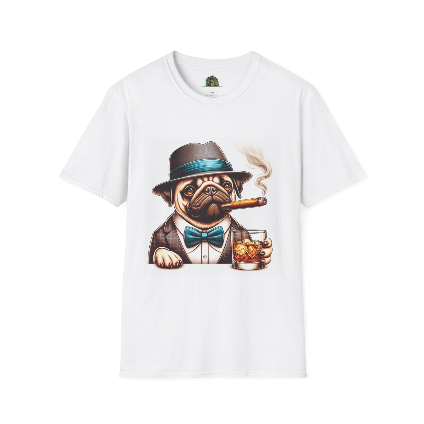 Pugs T-Shirt Printify XS White 