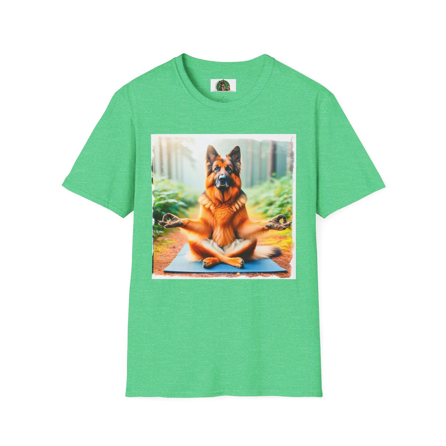 German Shepherd T-Shirt Printify Heather Irish Green S 