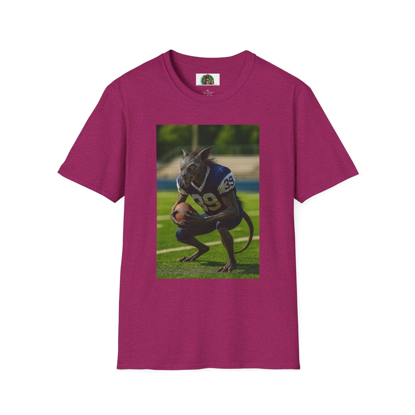 Chupacabra Sports T-Shirt Football T-Shirt Printify Antique Heliconia S