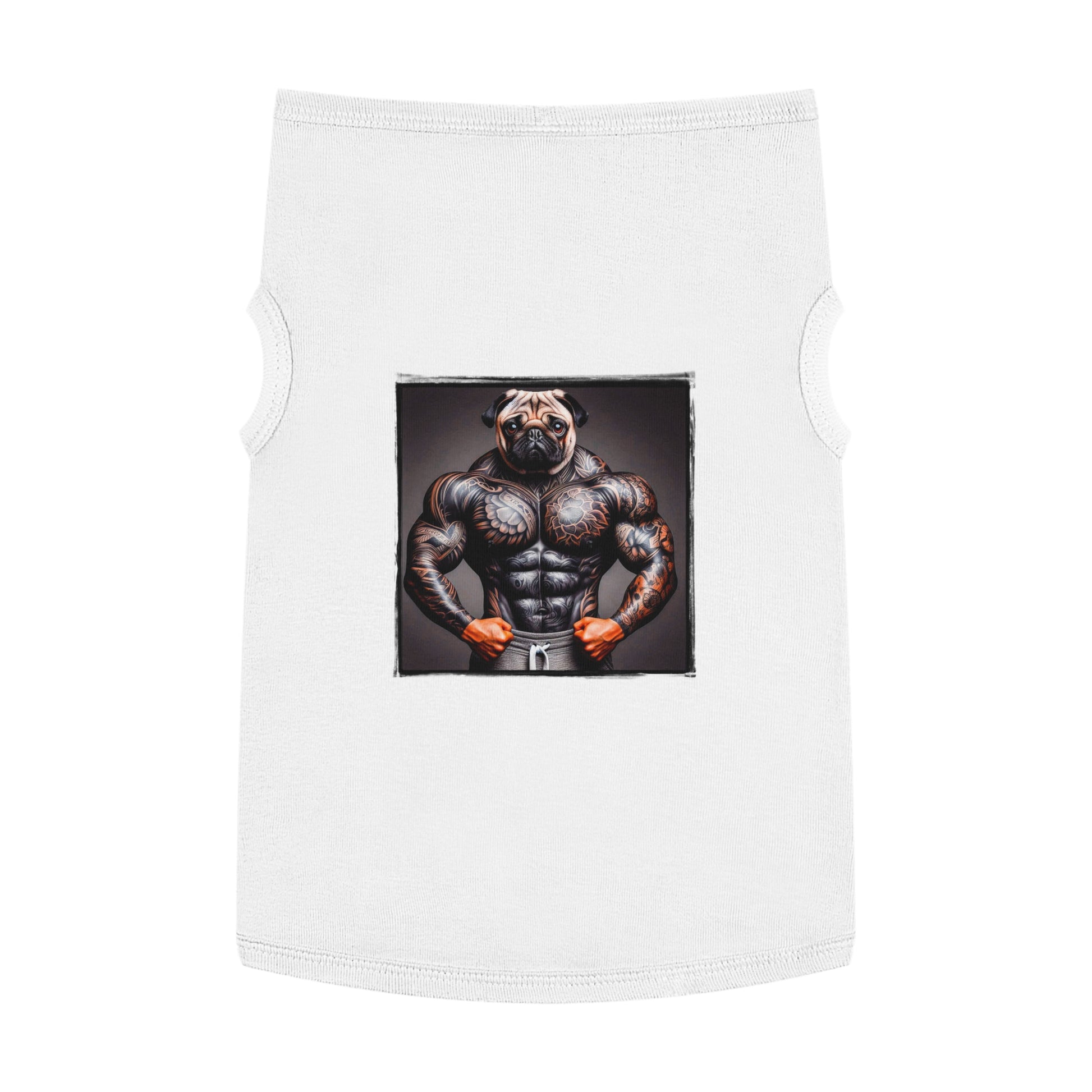 Pet Tank Top Pug Pets Printify   