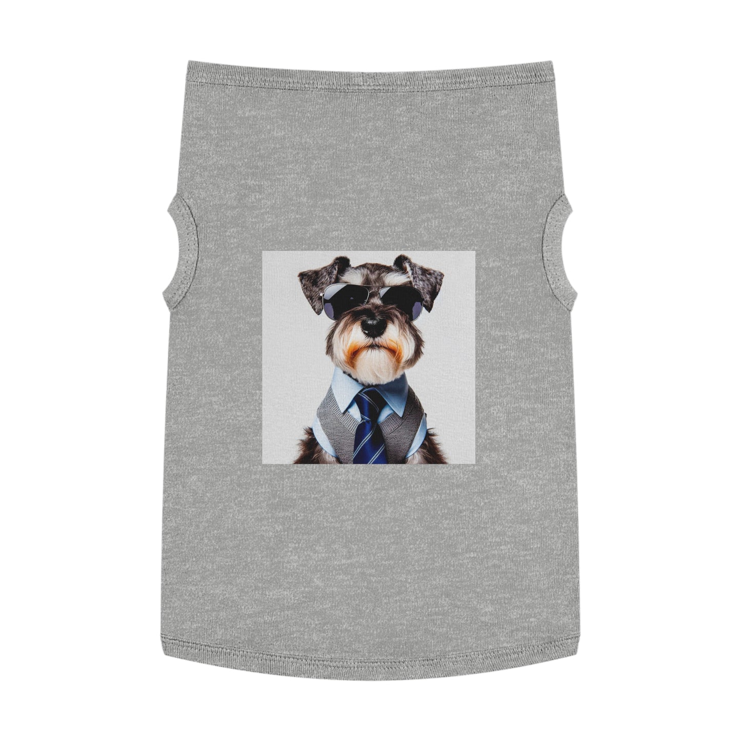 Pet Tank Top Miniature Schnauzer Pets Printify XL Heather 