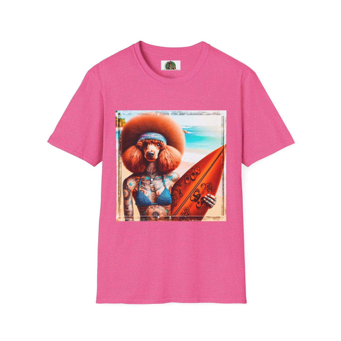 Poodle T-Shirt Printify S Heather Heliconia