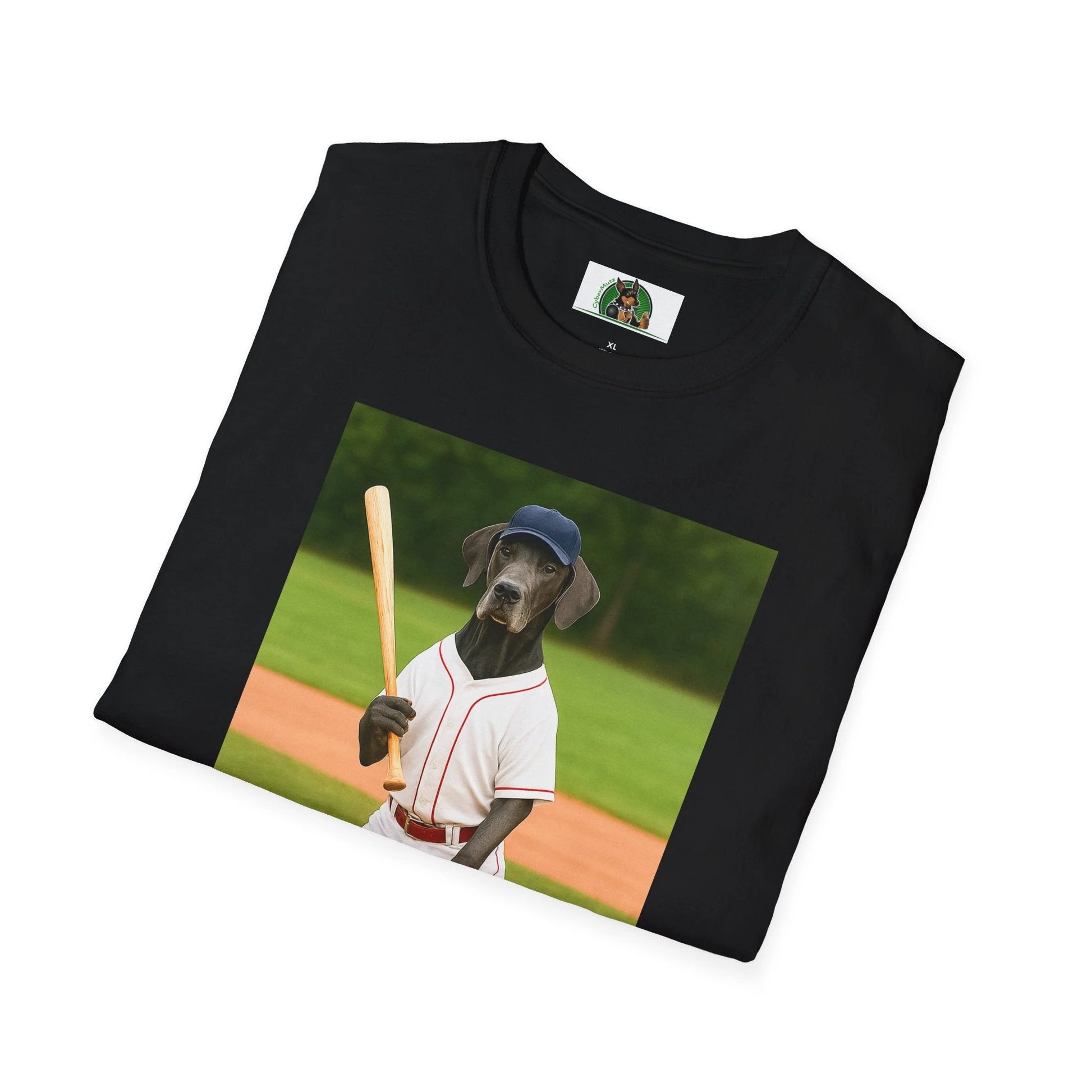 Great Dane Baseball T-Shirt — Sports Dog Tee by Printify