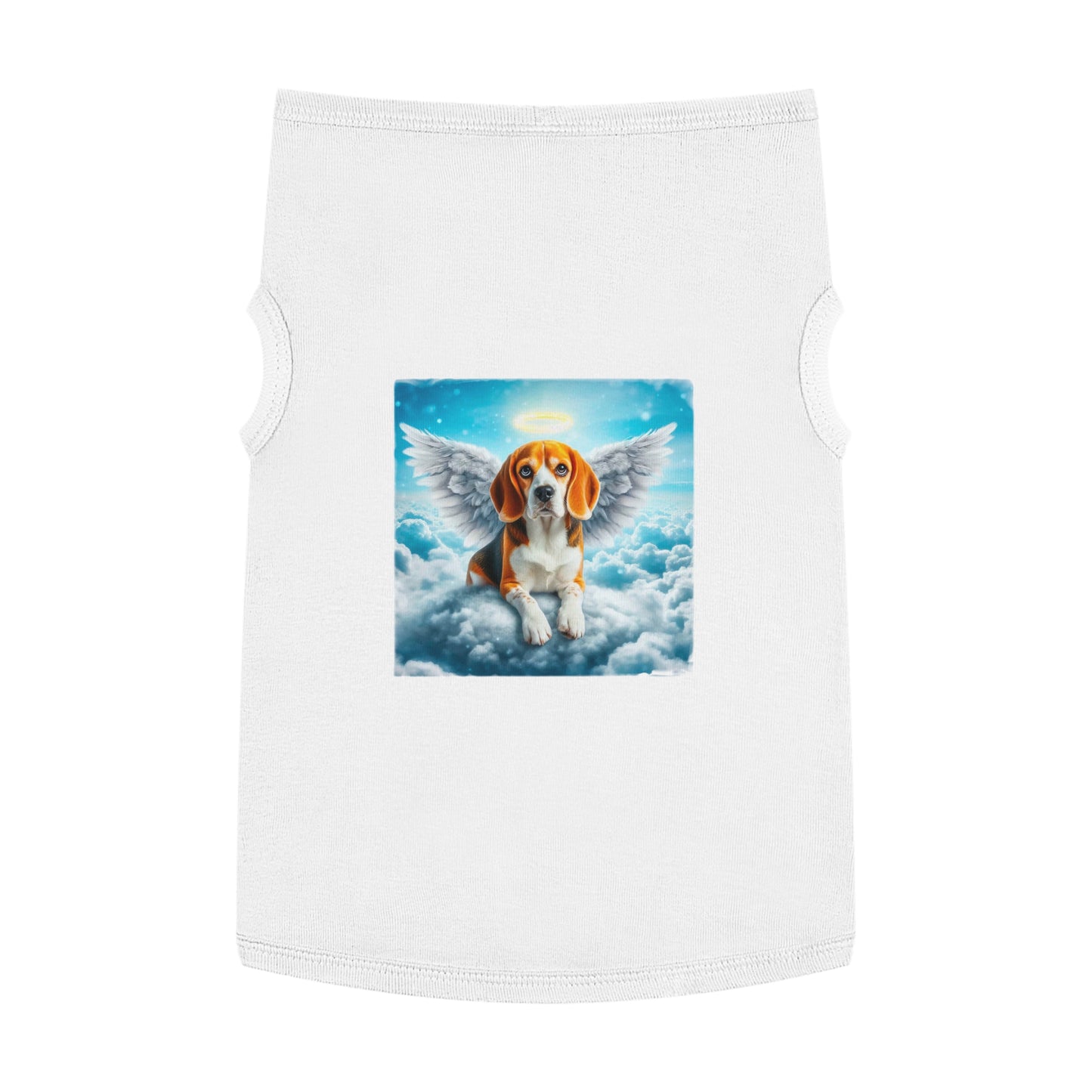 Pet Tank Top Beagle Angel Pets Printify XL White 