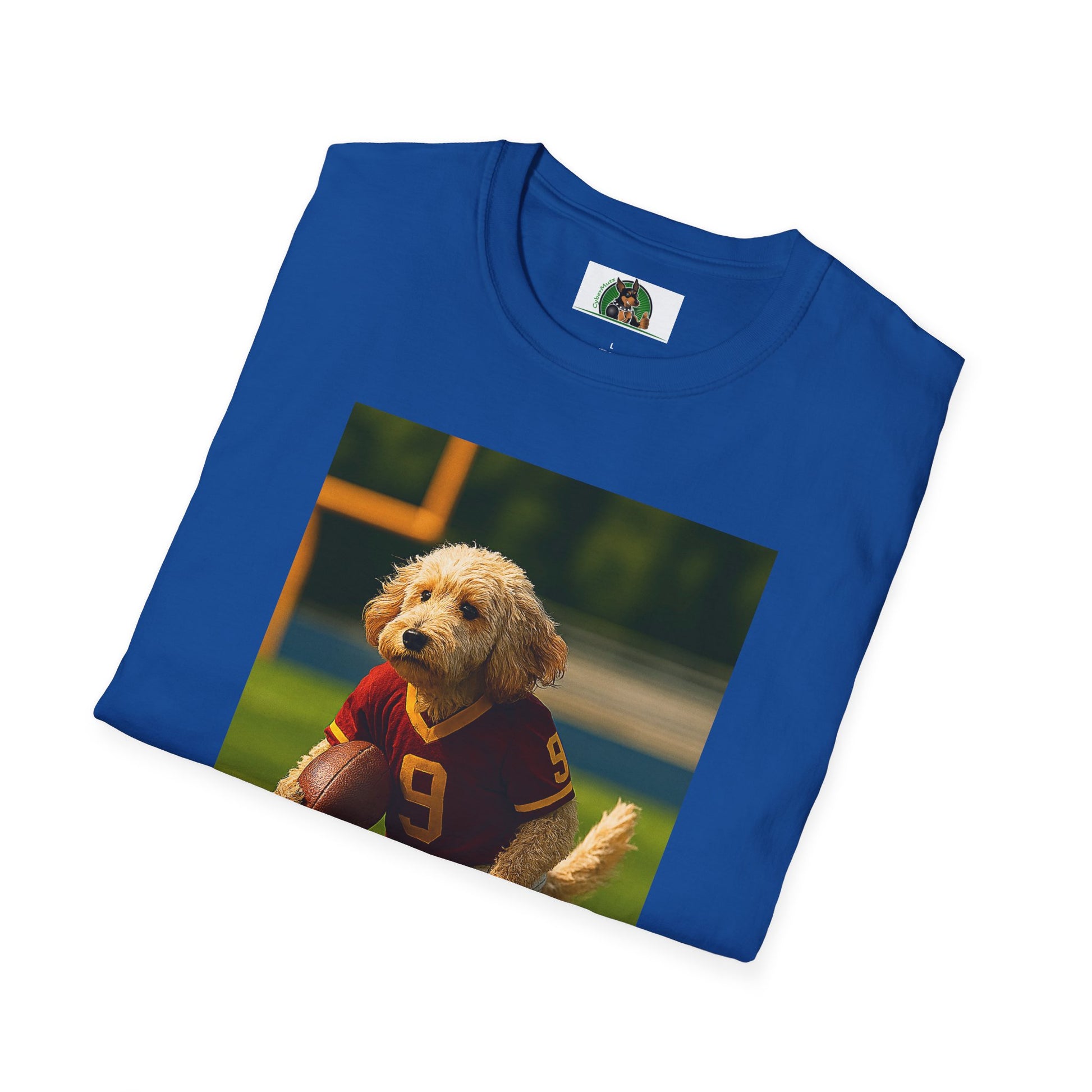 Sports Cockerpoo Football T-Shirt T-Shirt Printify